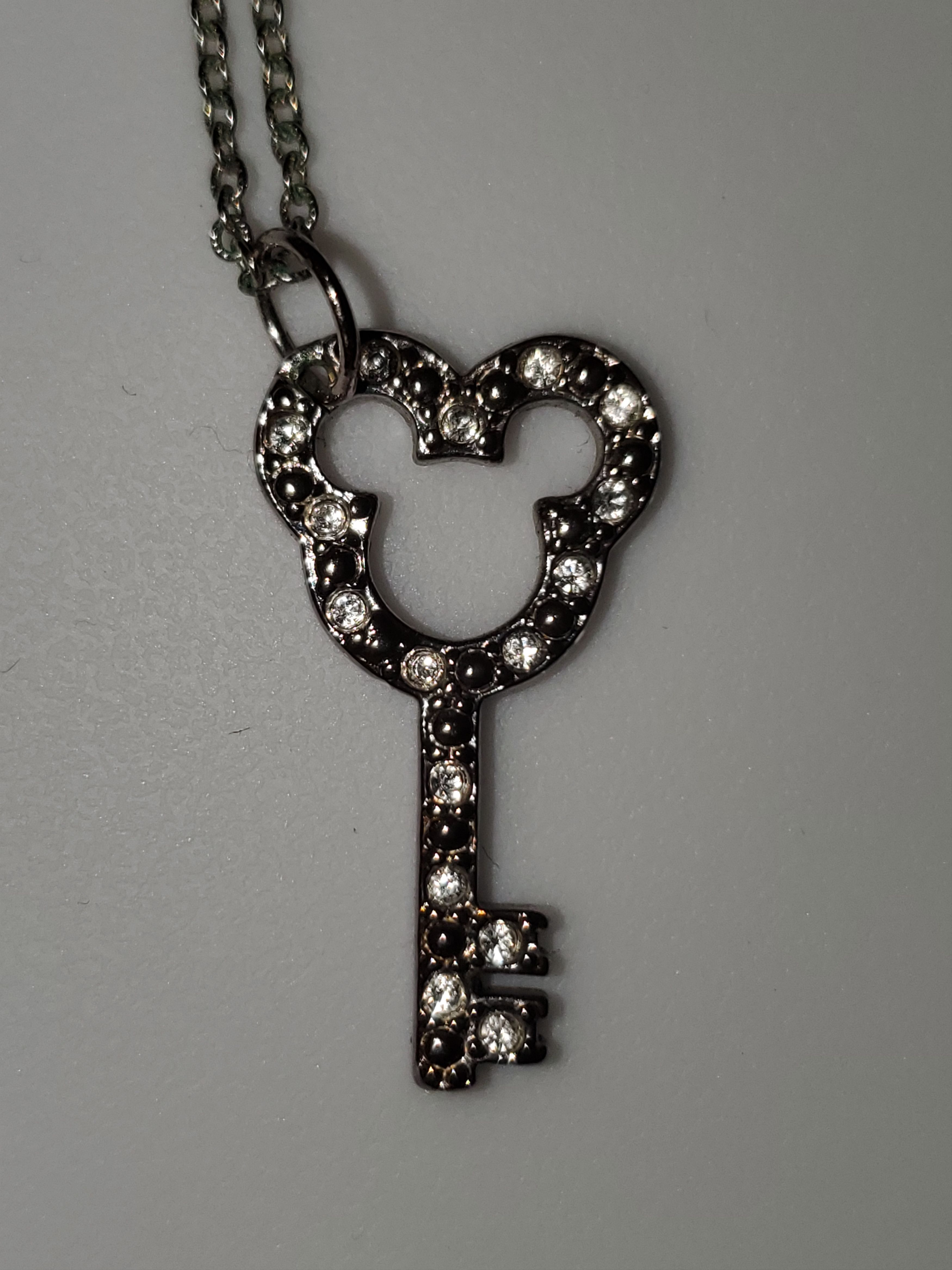 Disney Disney x Swarovski-Silver Mickey Key Necklace Size ONE SIZE - 1 Thumbnail