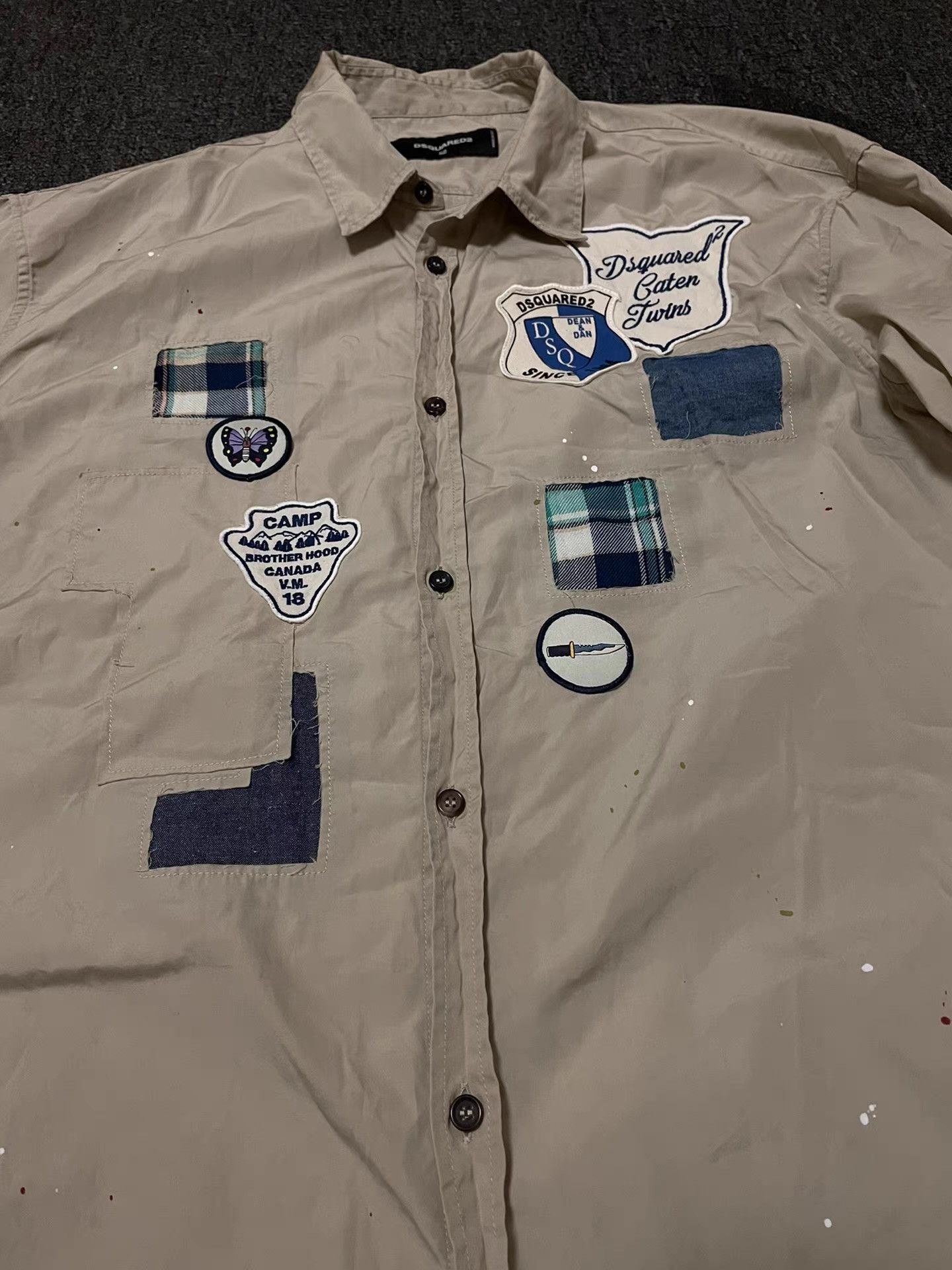 Dsquared2 Dsquared2 shirt with patches Q4 Size US XL / EU 56 / 4 - 1 Thumbnail