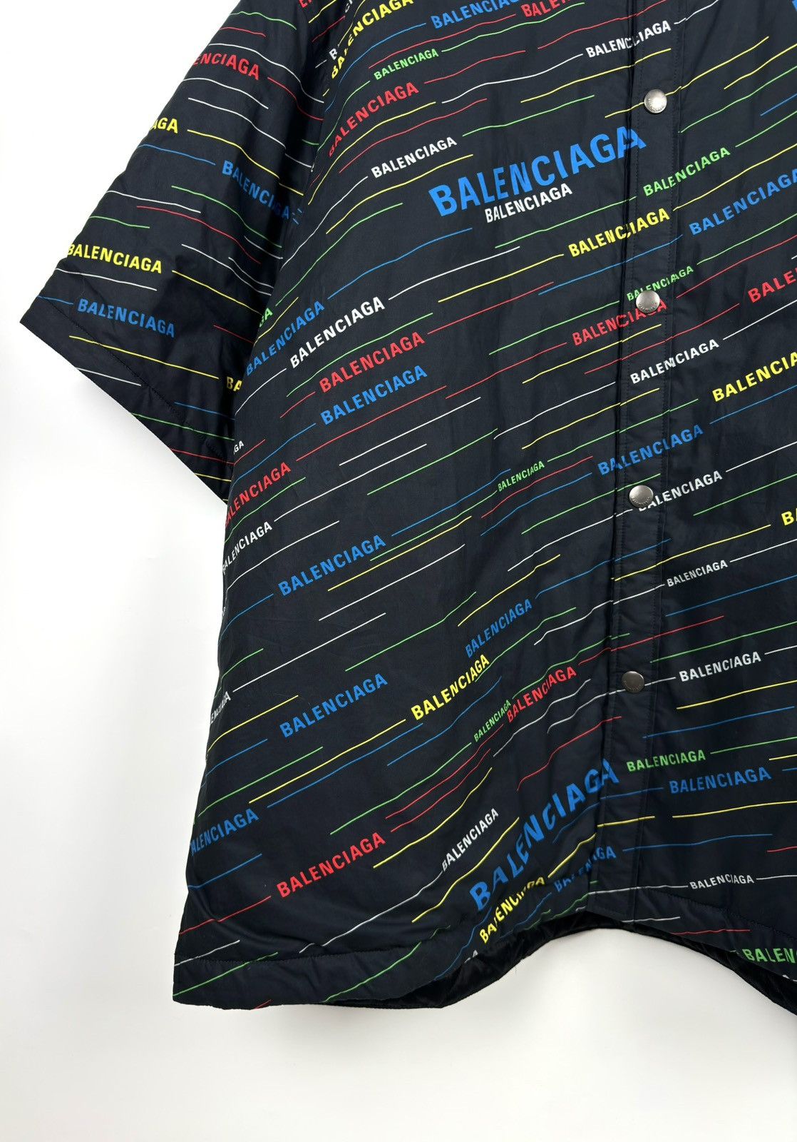 Balenciaga Balenciaga Rainbow Logo Padded Bottom OverShirt/Jacket Size US S / EU 44-46 / 1 - 4 Thumbnail