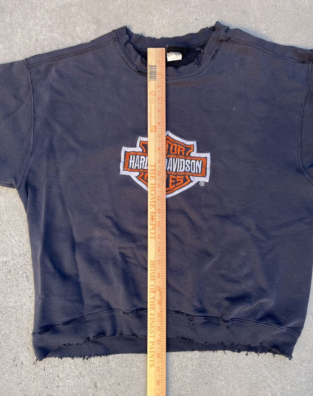 Vintage Vintage Harley Davidson Crewneck Sweatshirt Thrashed Distres Size US L / EU 52-54 / 3 - 6 Thumbnail