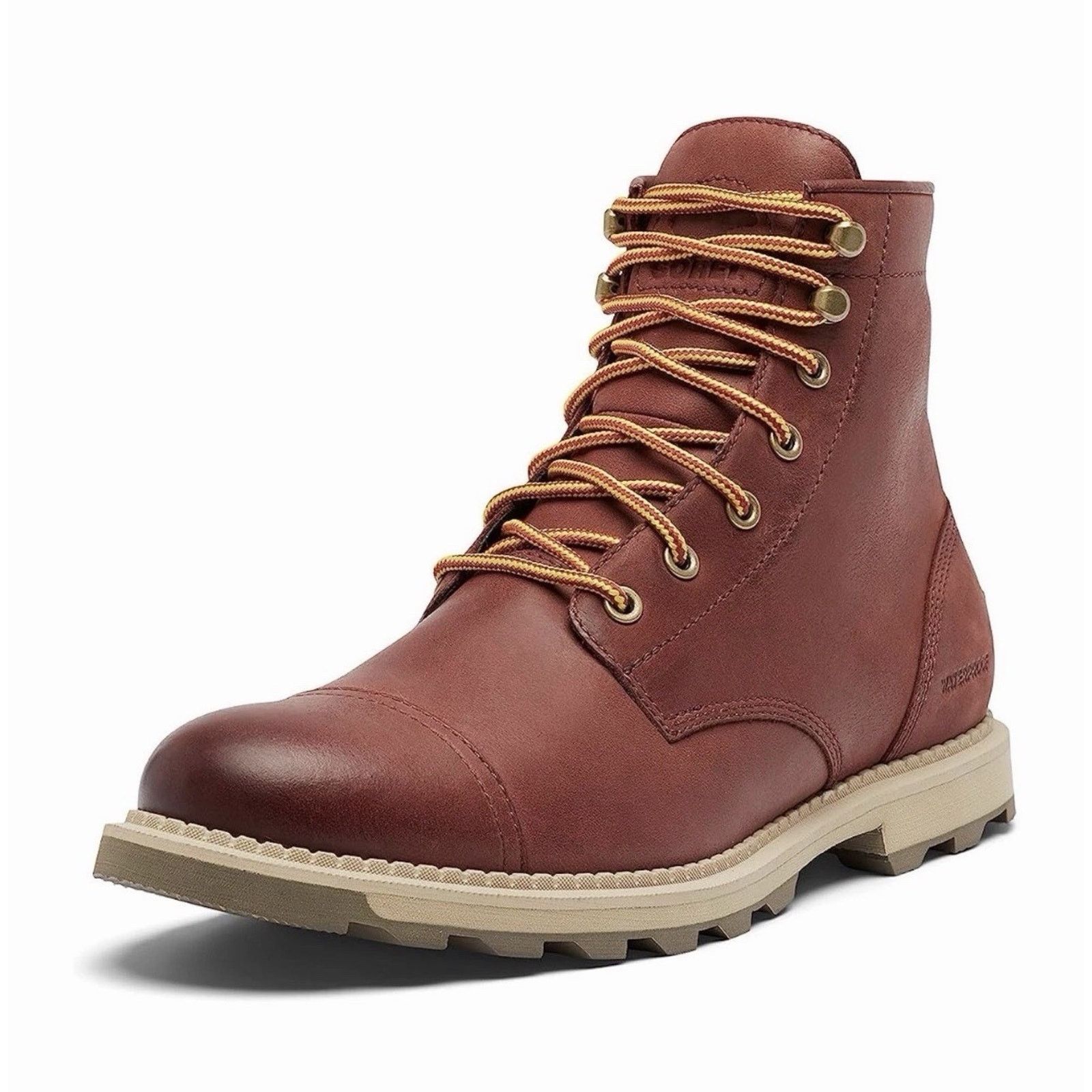 SOREL SOREL Madson II Chore Waterproof Leather Boots Spice Mens 9 Size US 9 / EU 42 - 1 Thumbnail