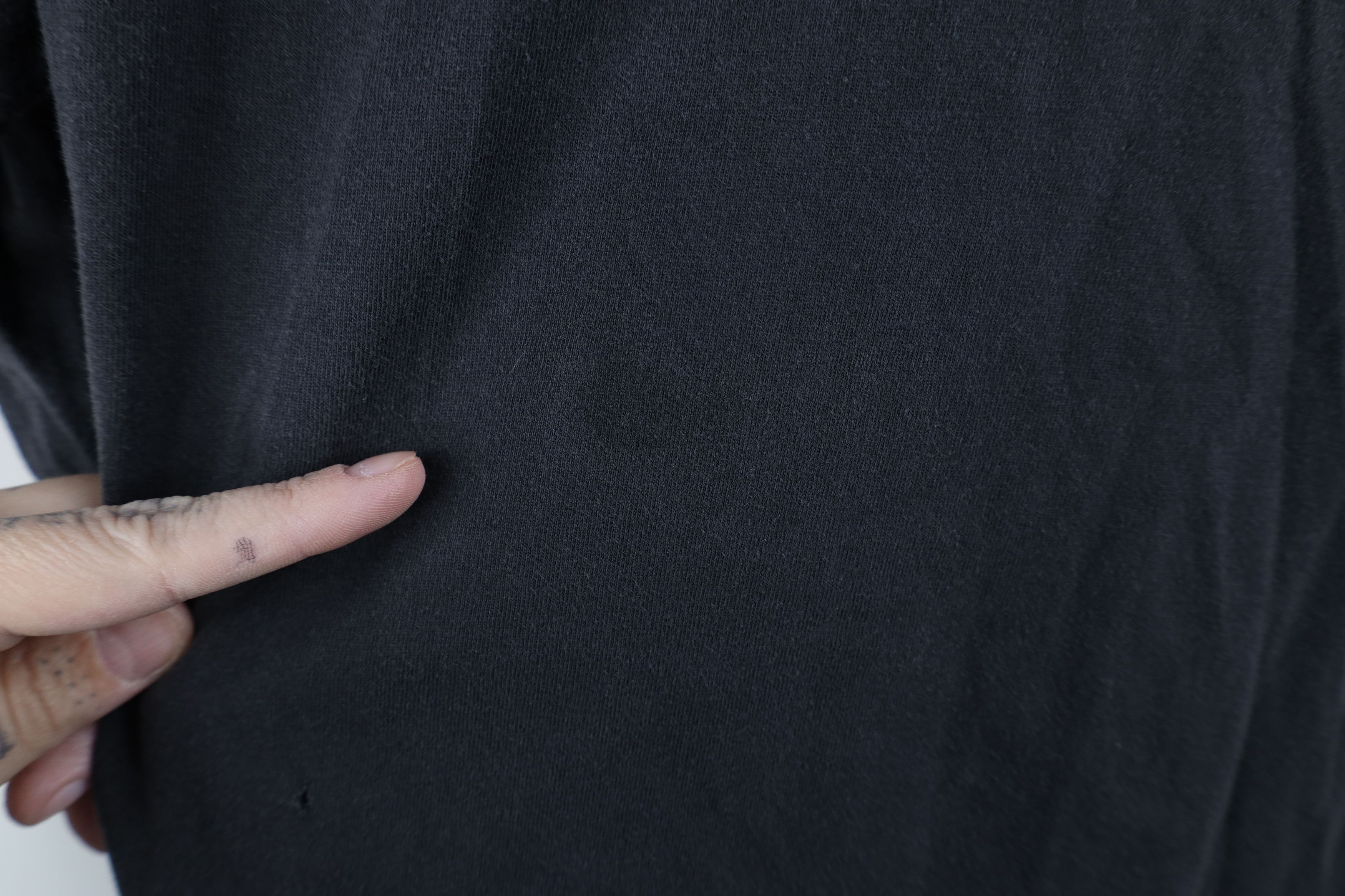 Vintage Vintage 90s Streetwear Cotton Henley T-Shirt Black Size US L / EU 52-54 / 3 - 6 Thumbnail