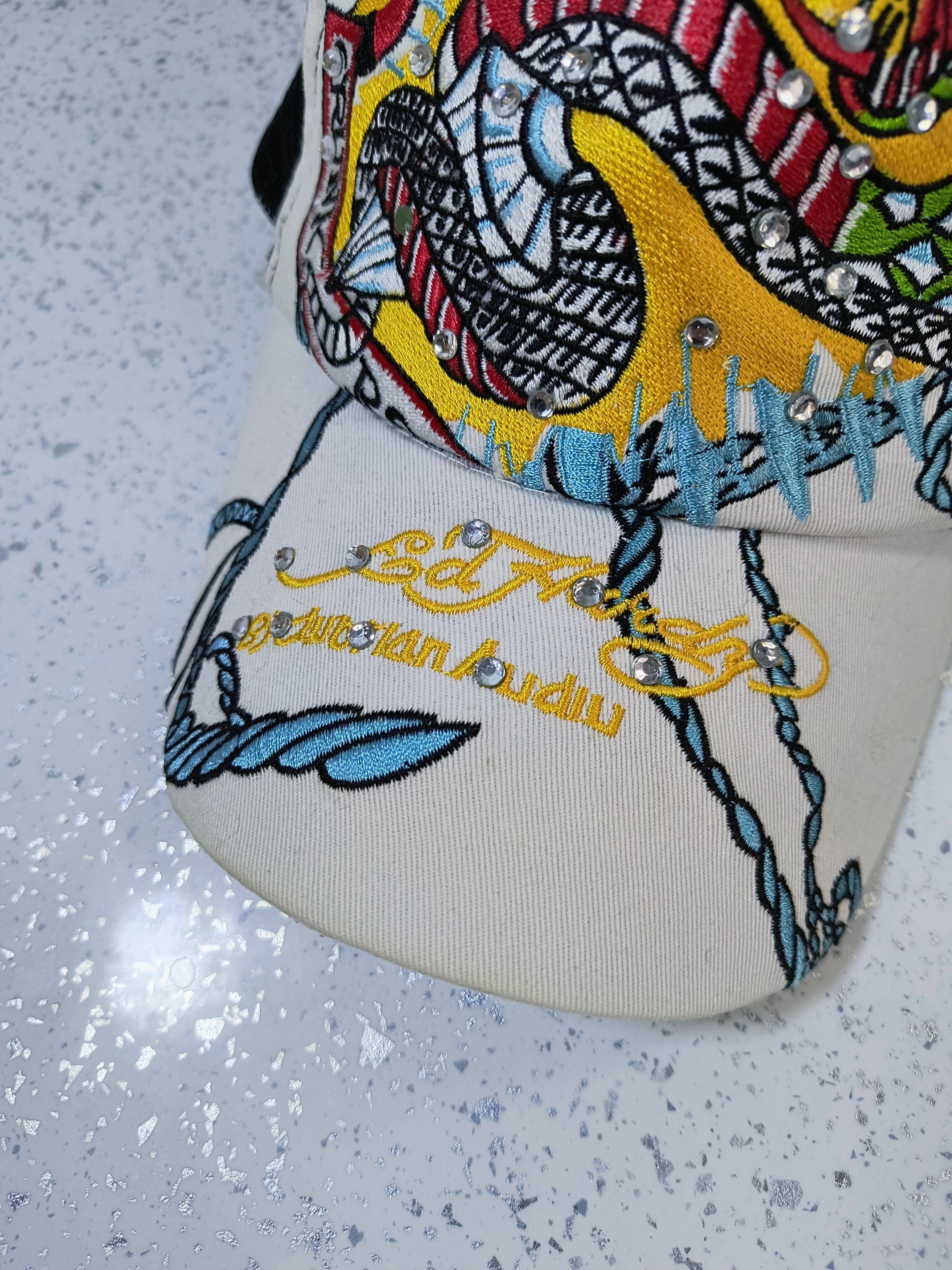 Christian Audigier × Ed Hardy Ed Hardy Snake Flame Trucker Cap Size ONE SIZE - 7 Thumbnail