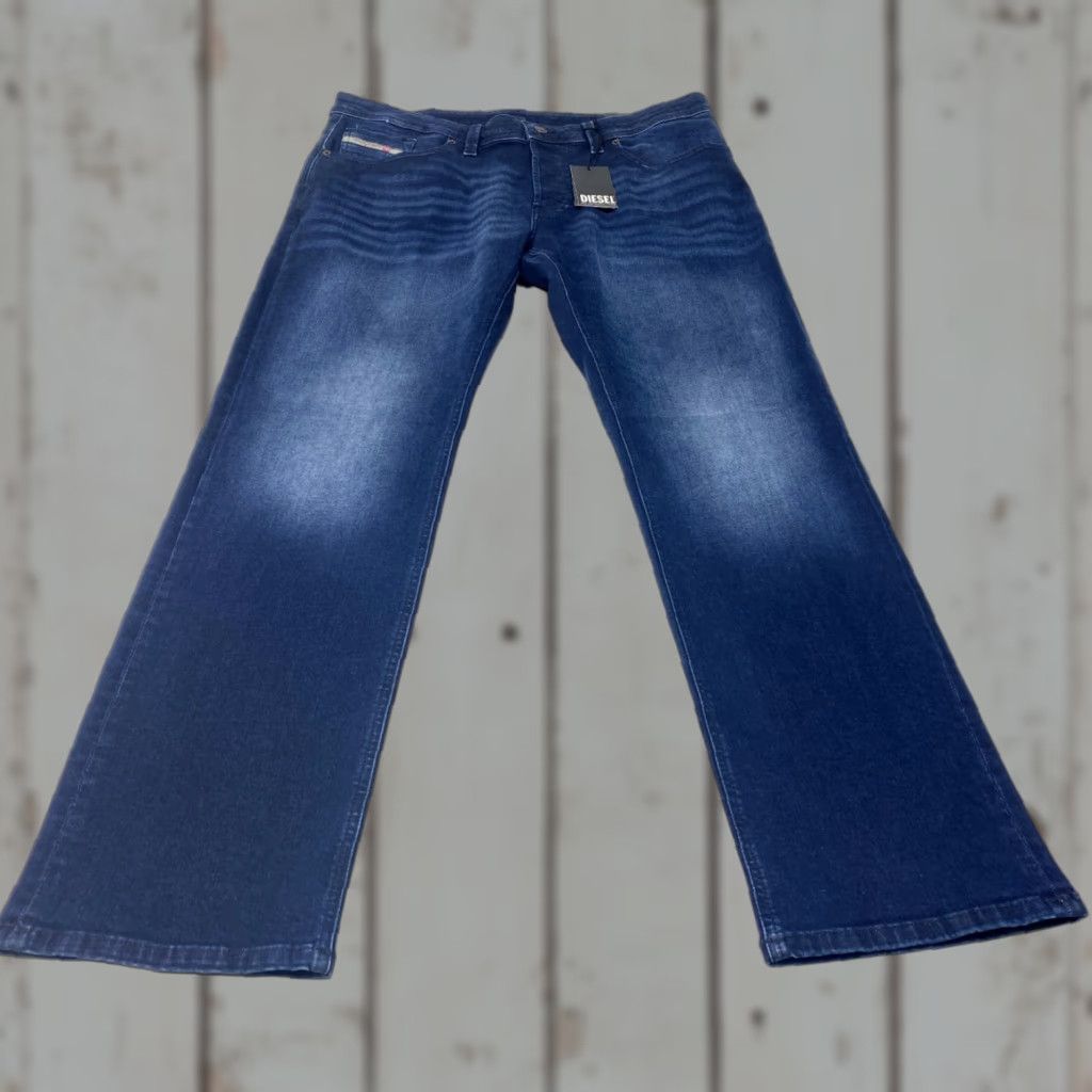 Diesel NWT Diesel Industry Markee Jeans Mens 38x32 Blue Denim Straight Leg Whiskers NEW Size US 38 / EU 54 - 1 Thumbnail