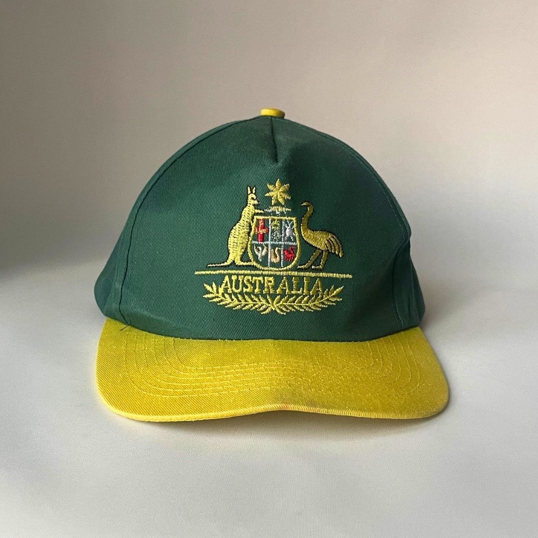 Vintage Vintage Australia cap green/yellow Size ONE SIZE - 2 Thumbnail