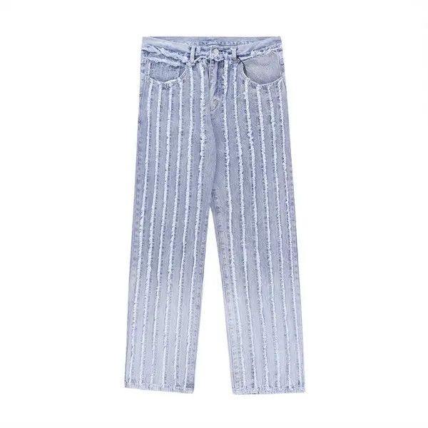 Japanese Brand Fukada x Kei Striped Stacked Denim Jeans Size US 30 / EU 46 - 8 Thumbnail