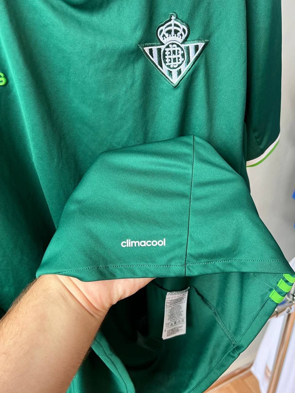 Adidas 2016/17 REAL BETIS AWAY SOCCER JERSEY FOOTBALL SHIRT SIZE L Size US L / EU 52-54 / 3 - 9 Thumbnail