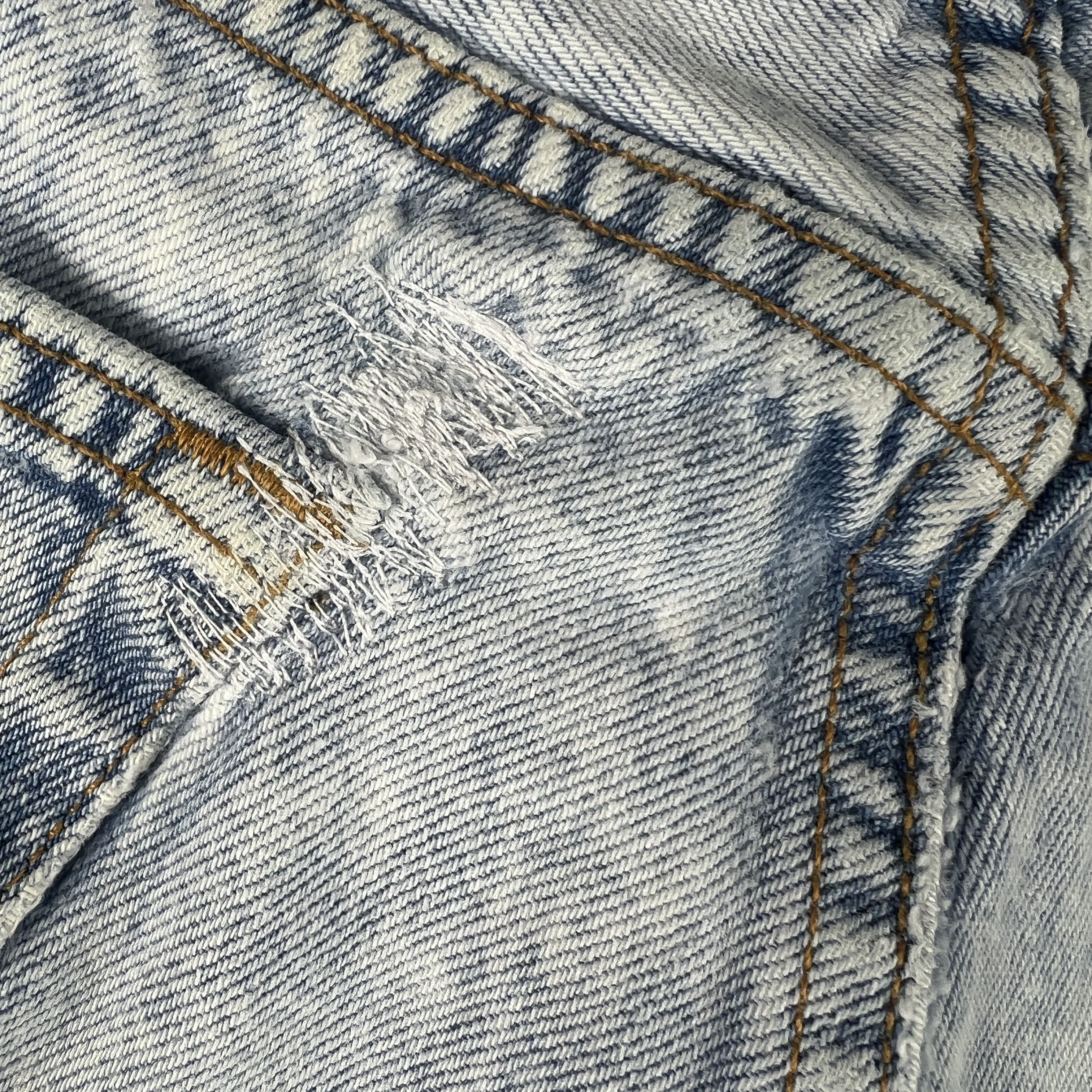 Levi's × Vintage VTG Levi's Jean Shorts 501 Straight Distressed Denim Jorts Size US 32 / EU 48 - 3 Thumbnail