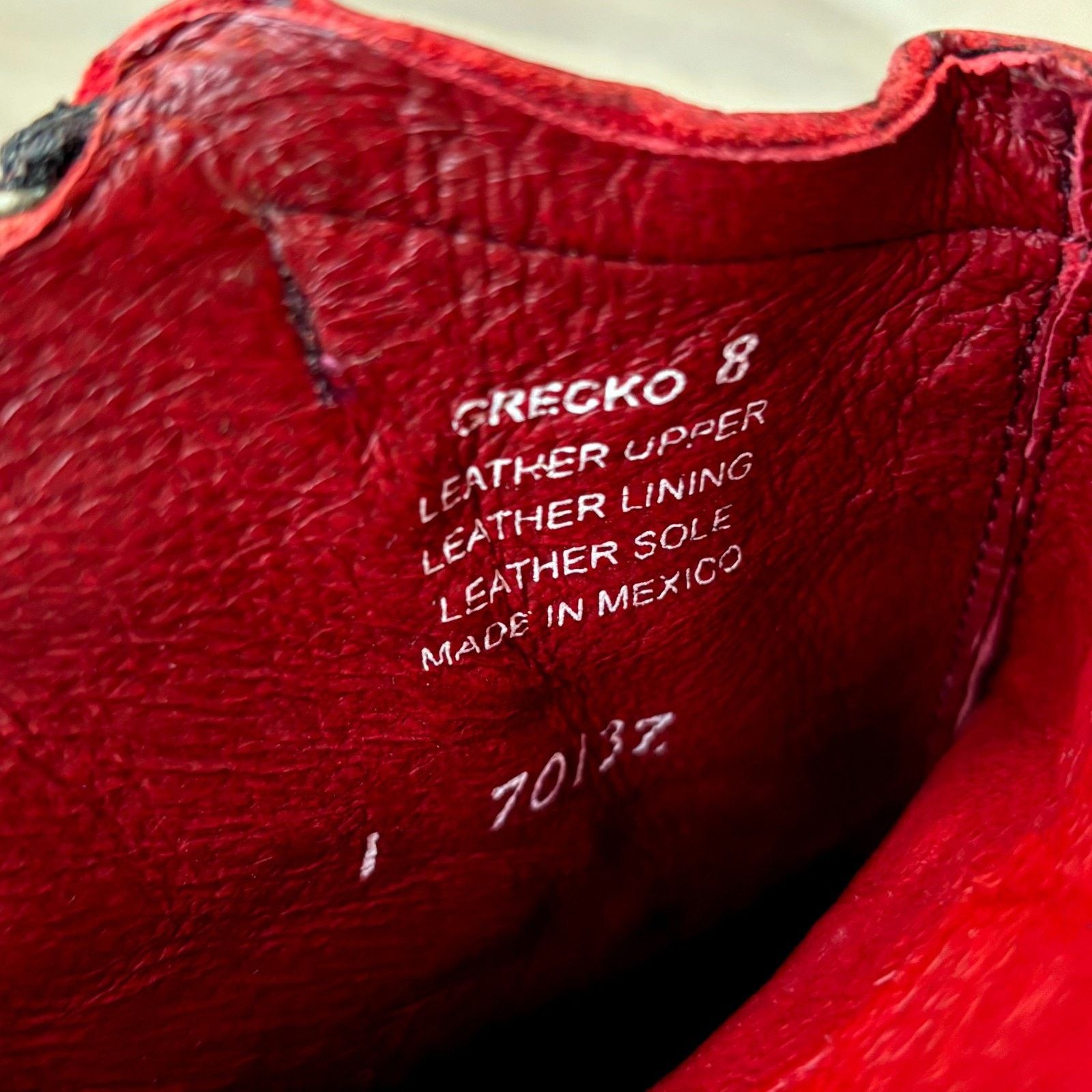 FREEBIRD Freebird Grecko Boots Sz 8 Red Croc Snake Leather Boots Size US 8 / IT 38 - 9 Thumbnail