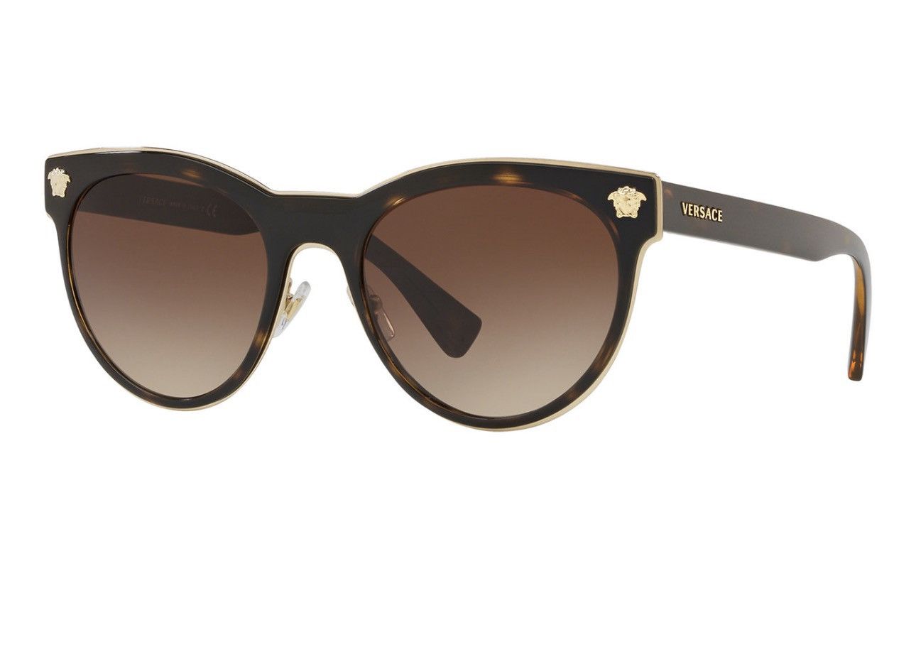 Versace Versace Women’s Sunglasses Havana brown/gold metal Mod 2198 Size ONE SIZE - 1 Thumbnail