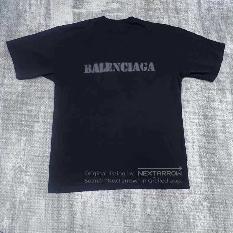 Balenciaga Balenciaga Spray Paint Blurred Logo Size US M / EU 48-50 / 2 - 2 Thumbnail