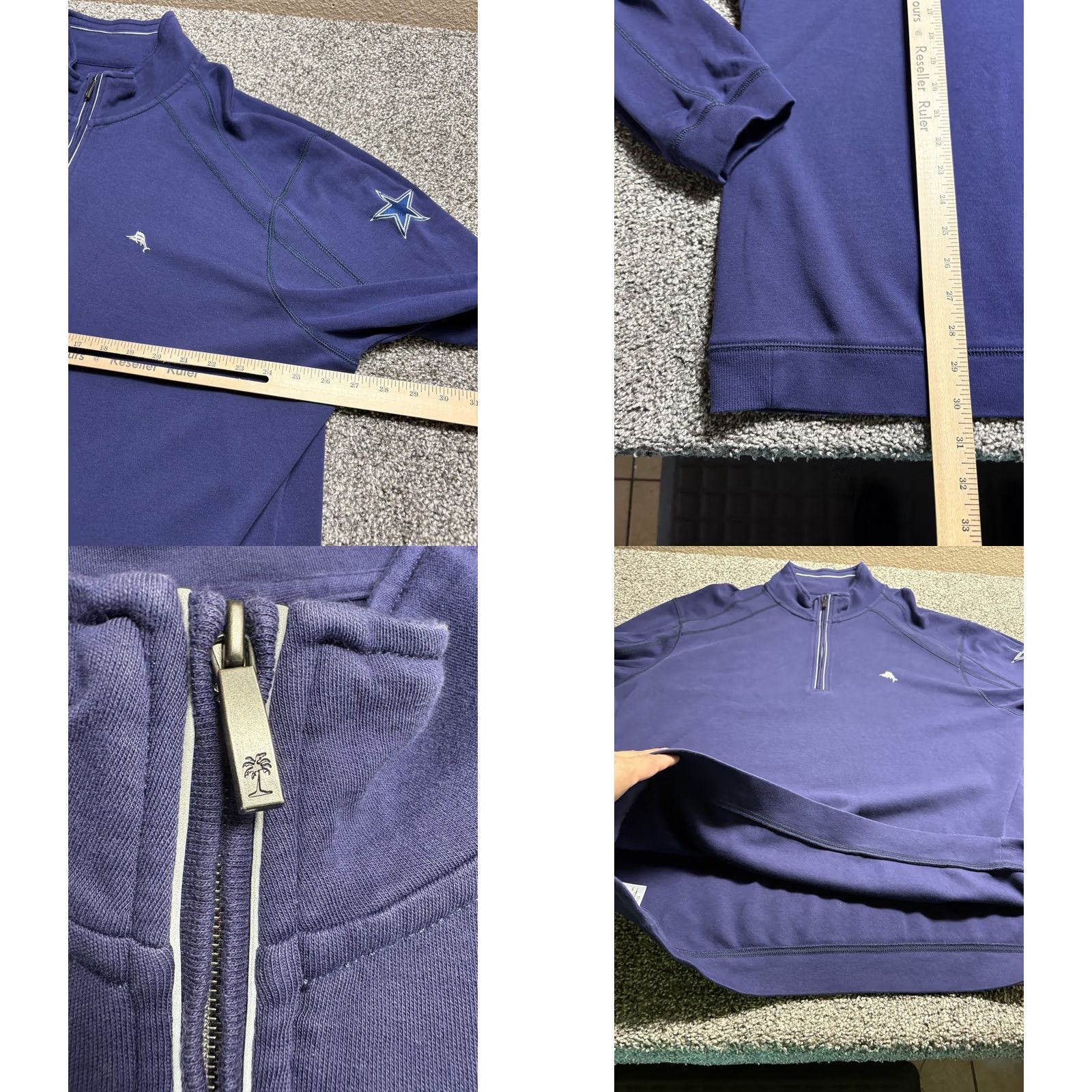 Tommy Bahama VINTAGE Tommy Bahama Dallas Cowboys 1/4 Zip Mens 2XL Blue Sweater Size US XXL / EU 58 / 5 - 8 Thumbnail
