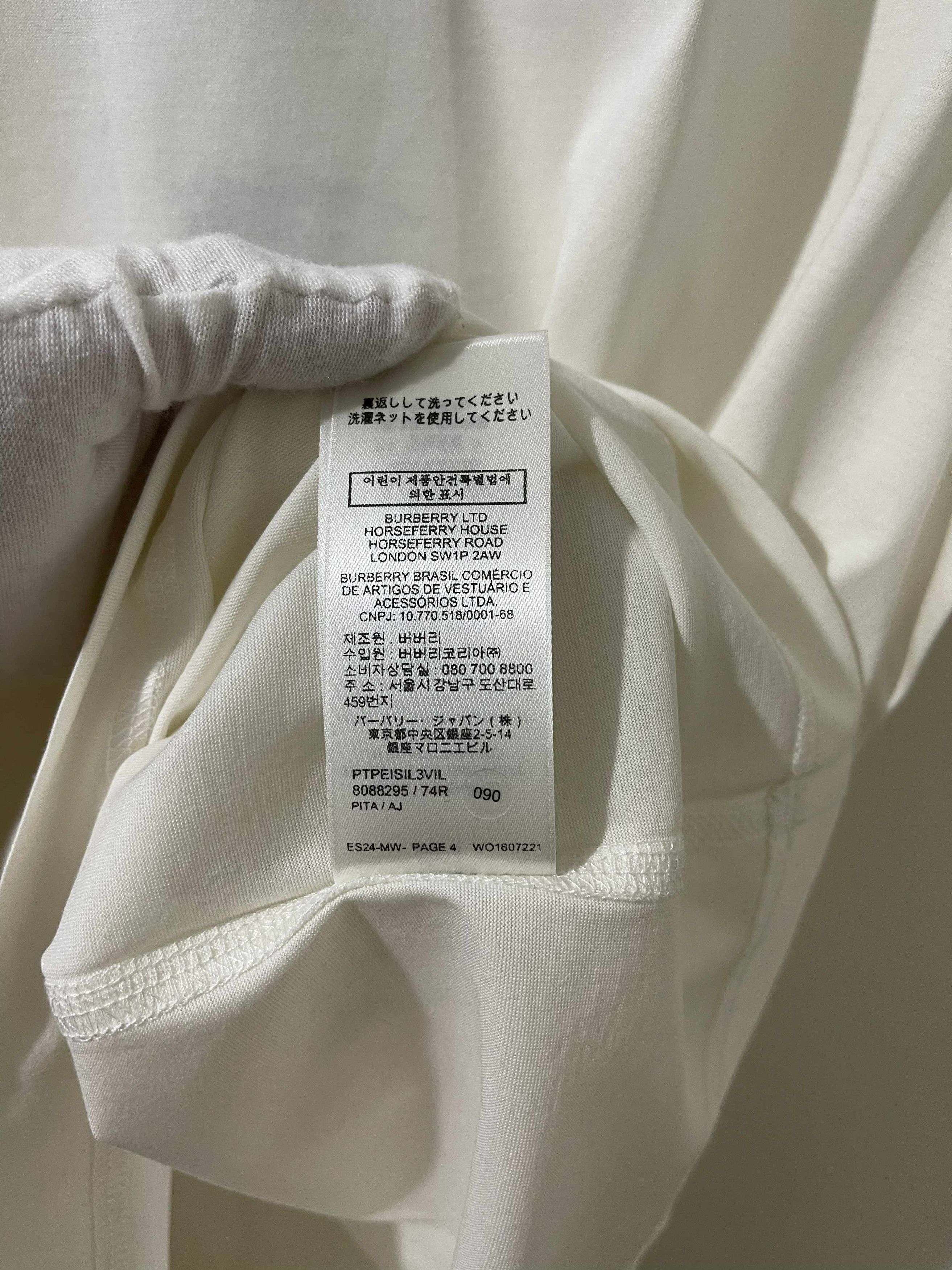 Burberry Burberry EKD-embroidered cotton T-shirt Size US L / EU 52-54 / 3 - 4 Thumbnail