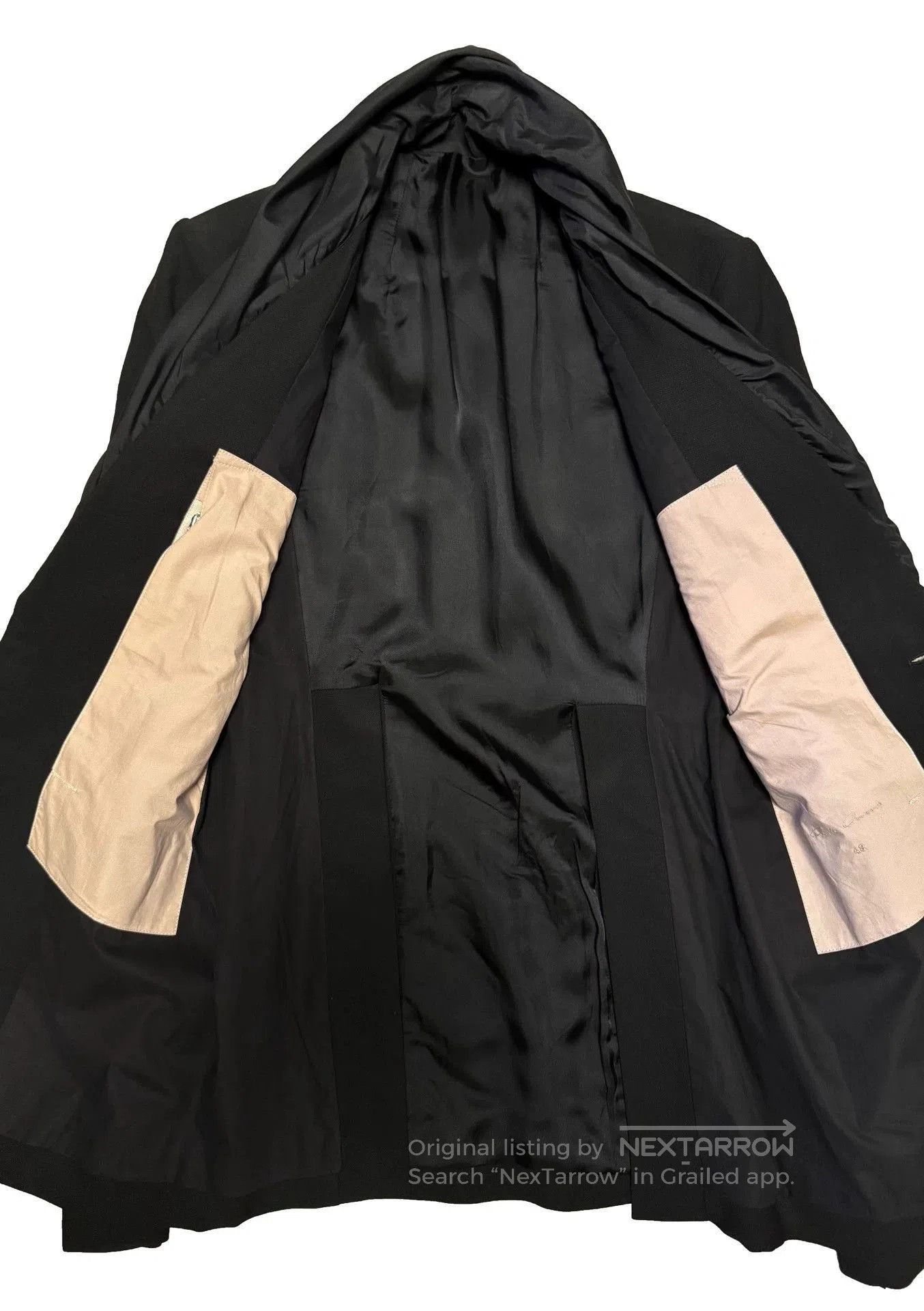 Rick Owens Black Blazer with Draped Collar. Size US M / EU 48-50 / 2 - 3 Thumbnail