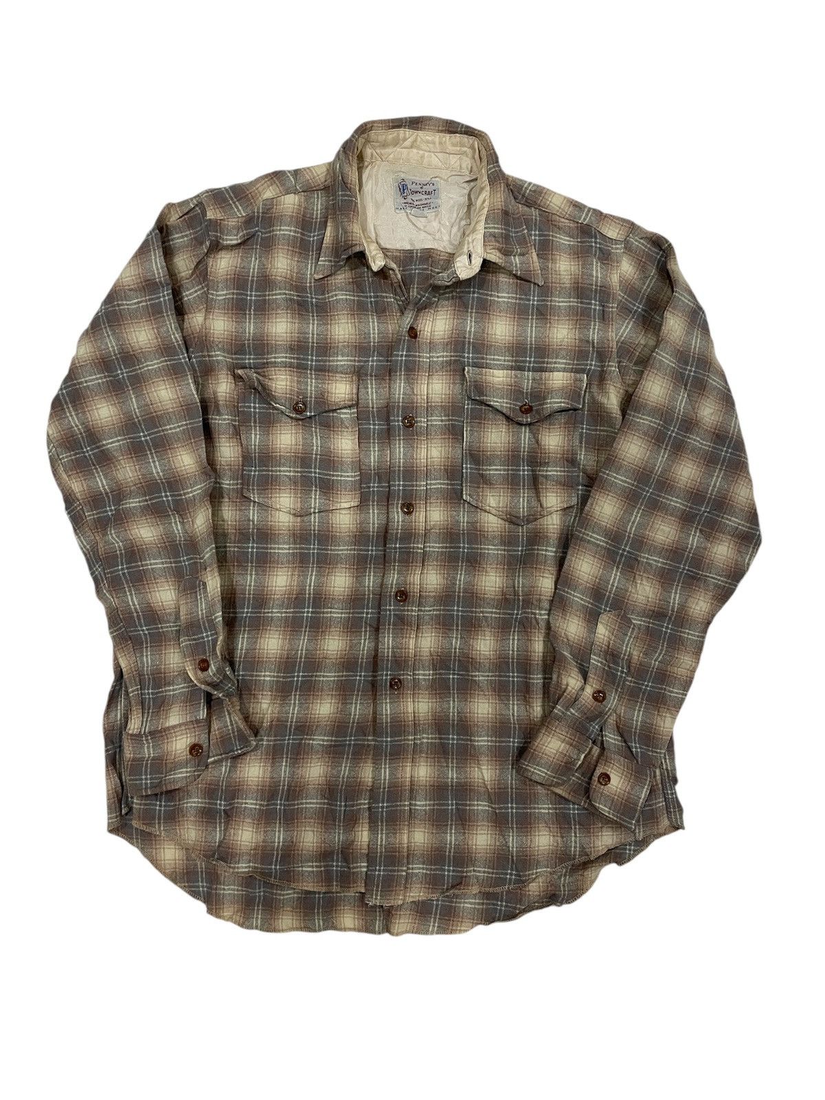 Towncraft × Vintage Vintage 50’s Penney’s Towncraft shadow Plaids Wool workwear Size US M / EU 48-50 / 2 - 5 Thumbnail