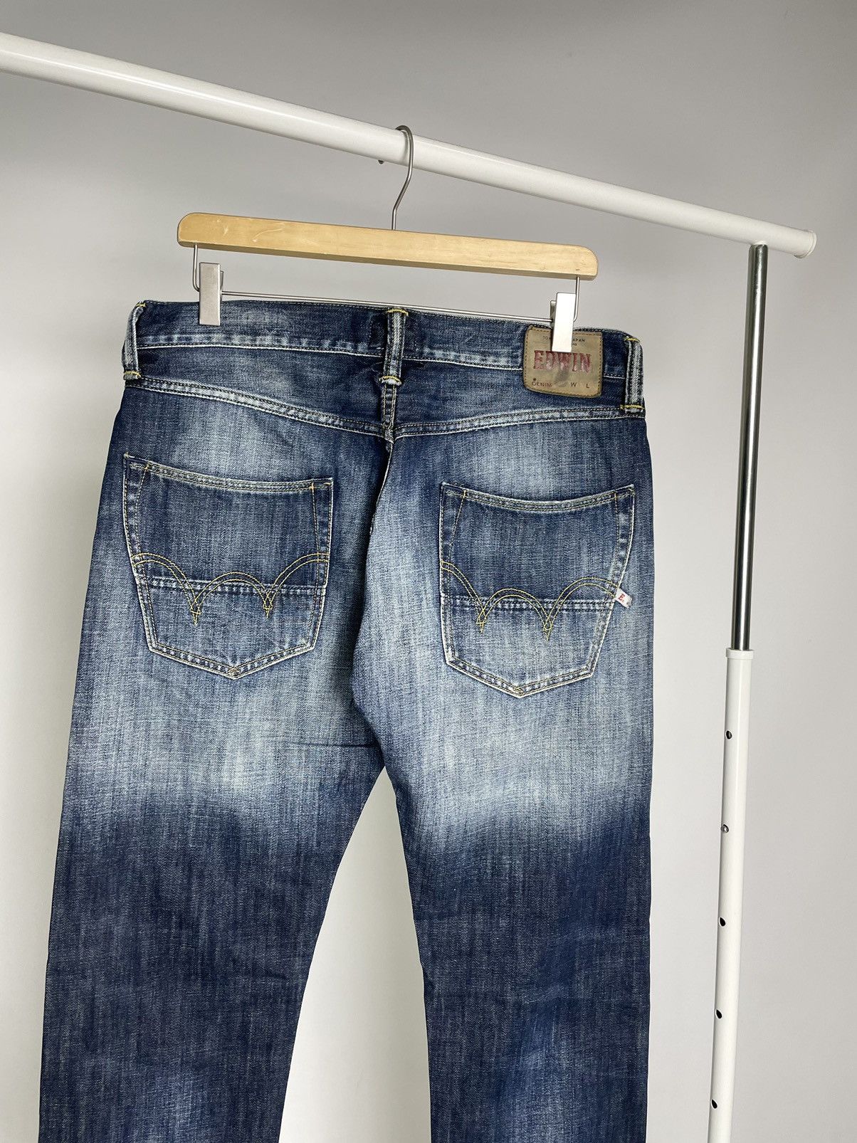 Edwin Edwin Made in Japan ( Size 33 ) Vintage Faded Denim Jeans Size US 33 - 8 Thumbnail