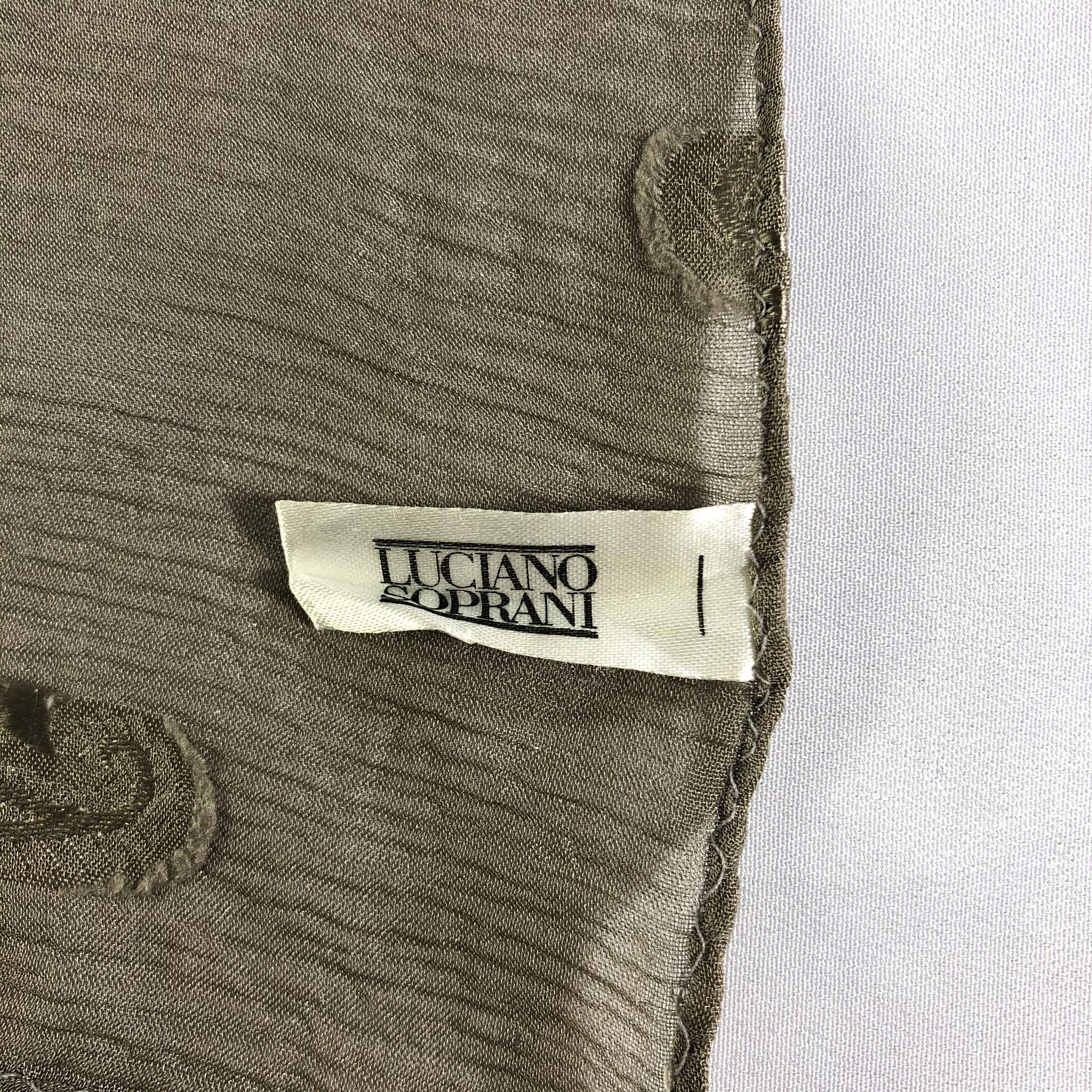 Vintage Vintage Luciano Soprani Silk Scarf Size ONE SIZE - 6 Thumbnail