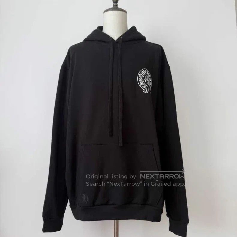 Chrome Hearts CHROME HEARTS Size XXL Black velvet hooded sweater Size US XXL / EU 58 / 5 - 2 Thumbnail