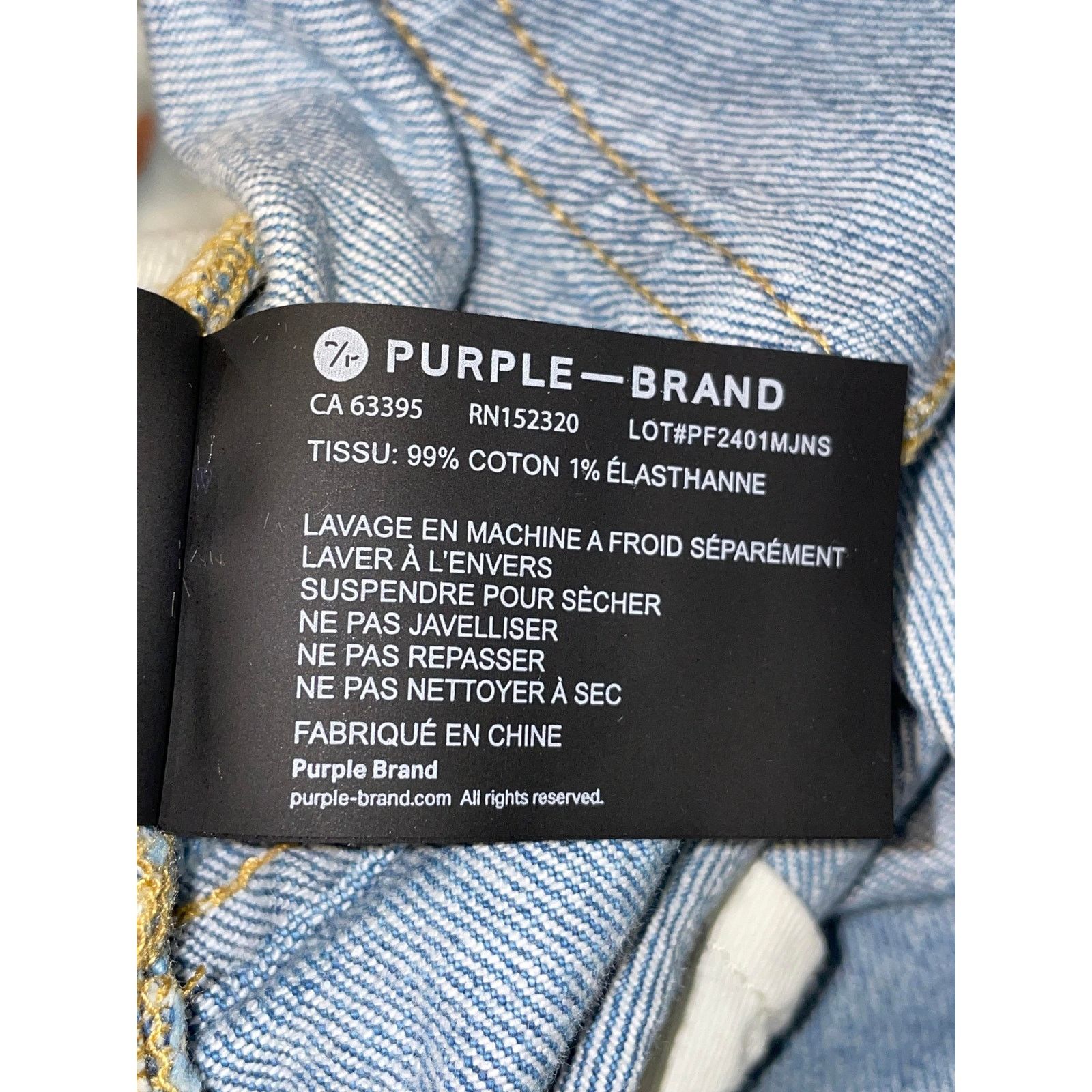Purple Brand Purple Brand Light Wash Ripped Jeans Size US 38 / EU 54 - 7 Thumbnail