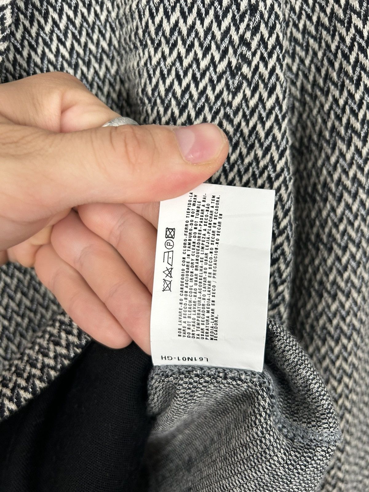 Armani Collezioni Armani Callezioni 44 Black Grey Blazer Designer Luxury Size XL / US 12-14 / IT 48-50 - 7 Thumbnail