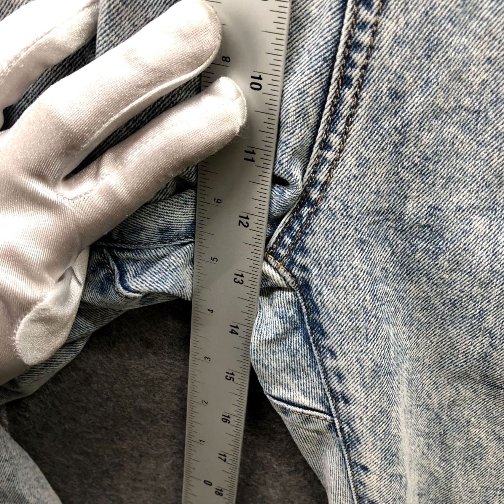 Zara Zara High Rise Tapered Jeans Womens 4 Blue Acid Wash Paper Bag Relaxed Button Jeans Size 27" / US 4 / IT 40 - 7 Thumbnail
