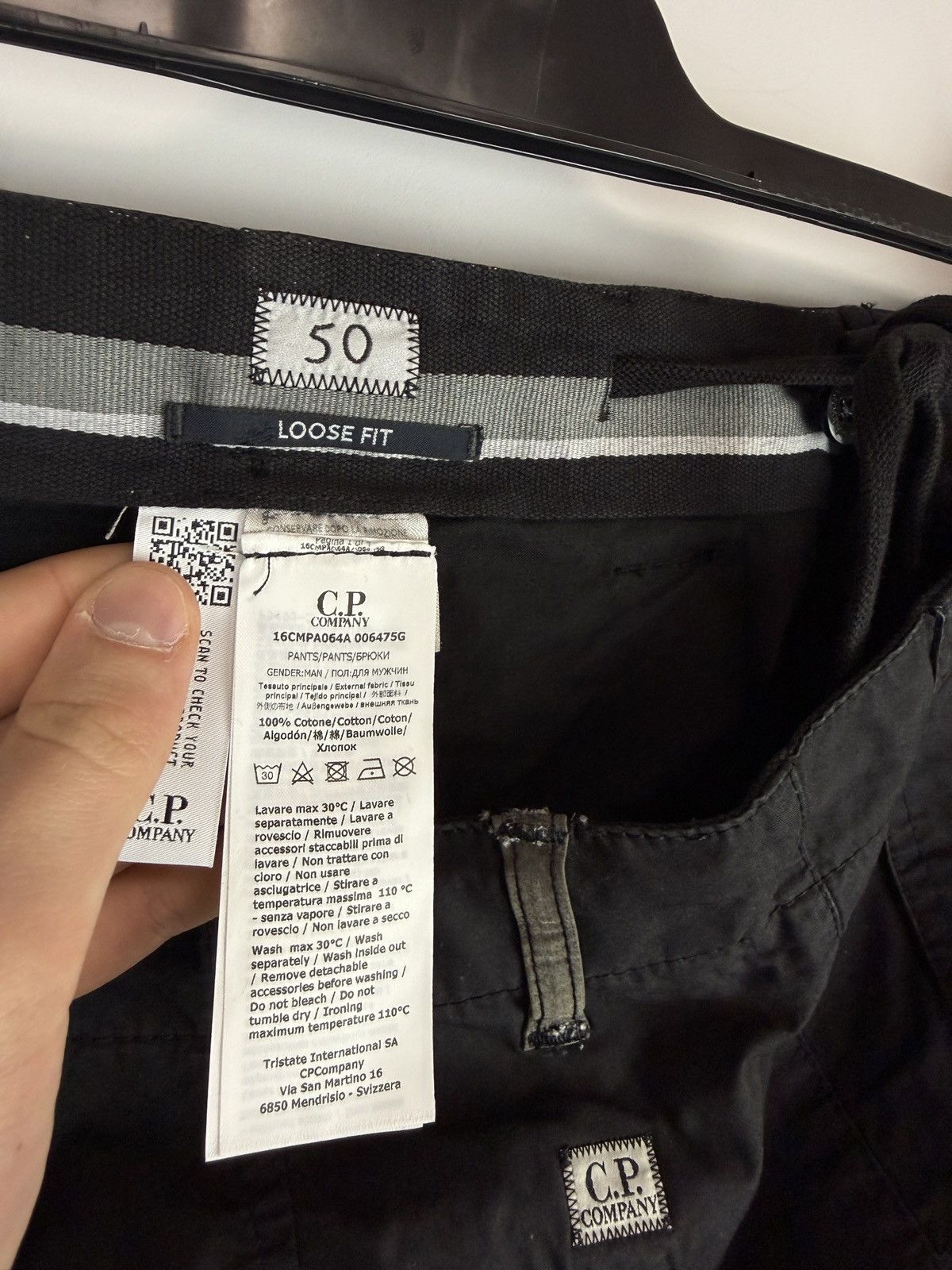 C.P. Company Black C.P. Company cargo trousers (brand new with tags) Size US 33 - 8 Thumbnail