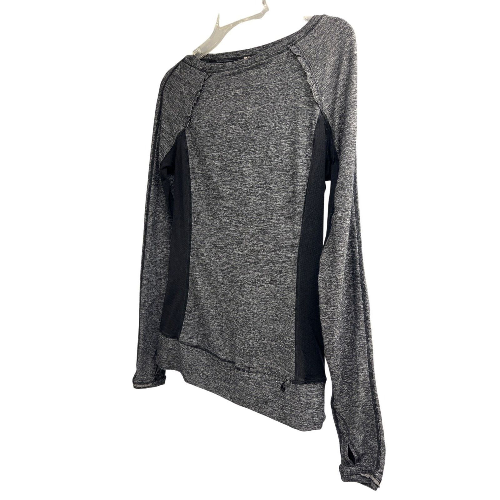 Lululemon Lululemon Gray Black Full Tilt Activewear Top Shirt 8 Medium Size M / US 6-8 / IT 42-44 - 3 Thumbnail