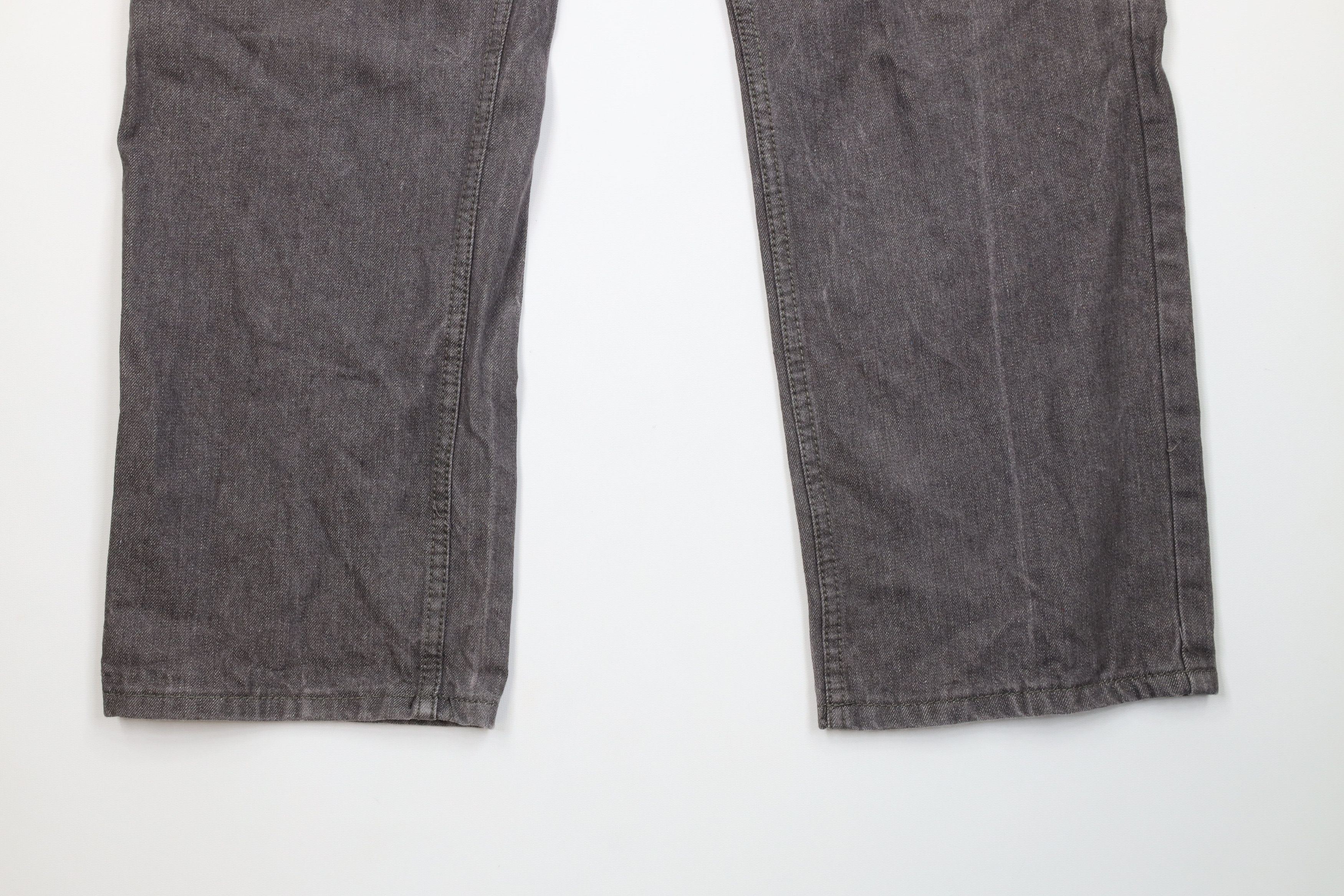 Vintage Vintage 90s Y2K Streetwear Fit Wide Leg Denim Jeans Gray Size US 36 / EU 52 - 4 Thumbnail