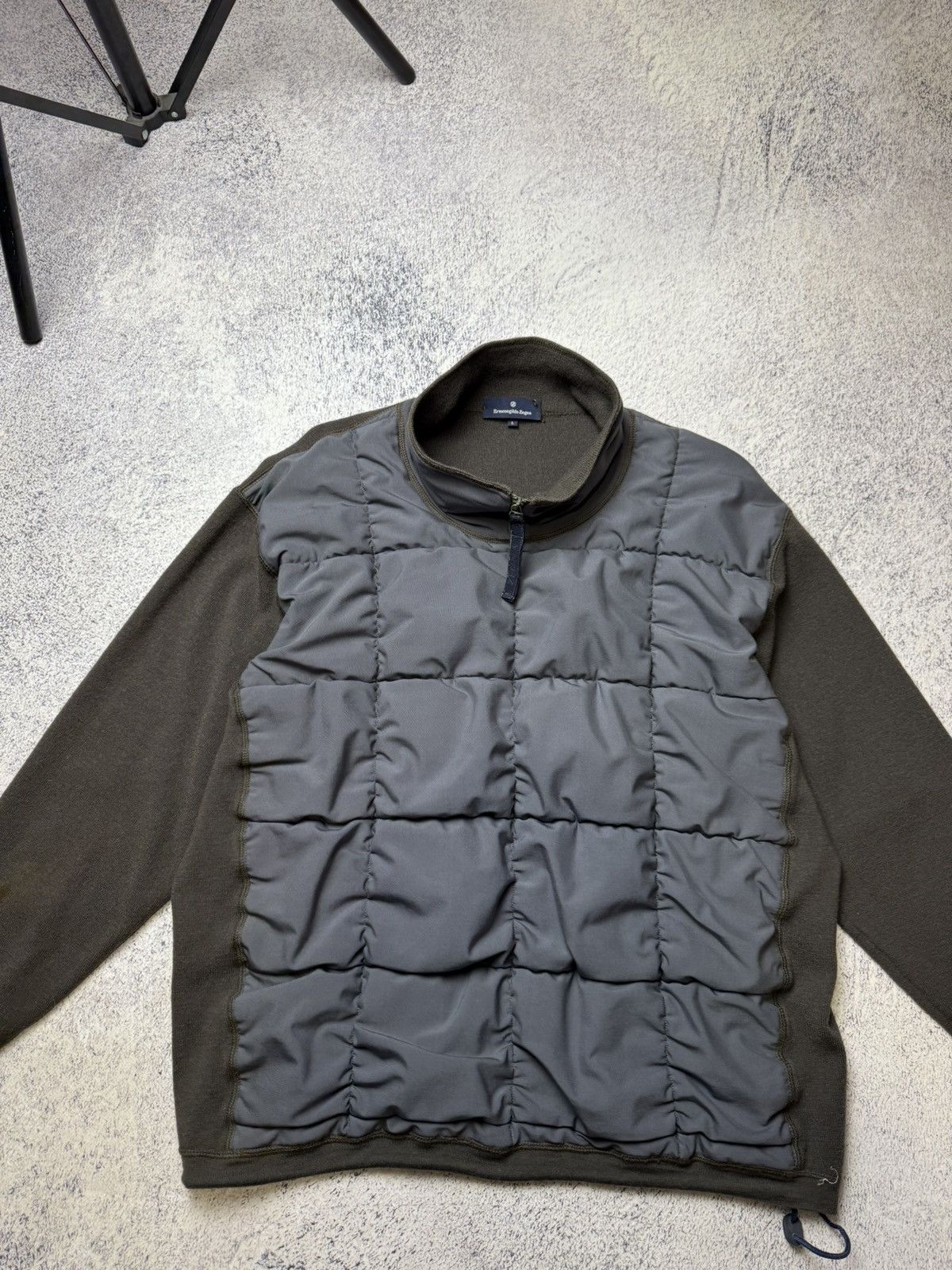 Ermenegildo Zegna Mens Ermenegildo Zegna Hybrid 1/4 zip fleece Size US L / EU 52-54 / 3 - 2 Thumbnail