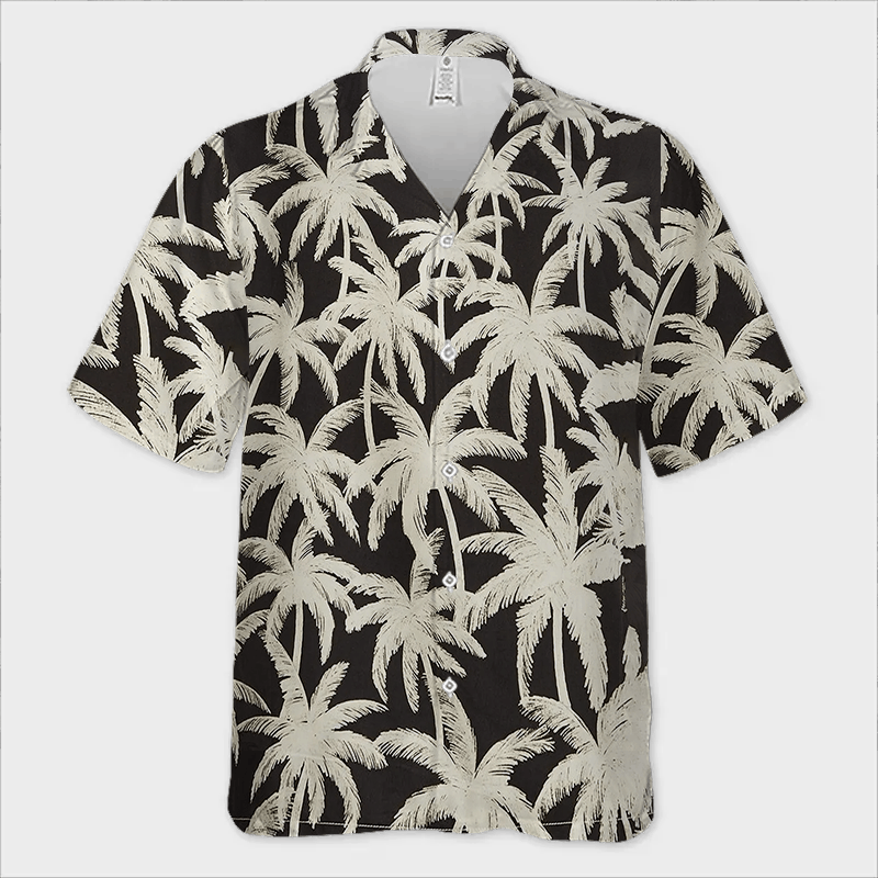 Other Palm Print Viscose Shirt | Laid-Back Luxury Size US M / EU 48-50 / 2 - 2 Thumbnail