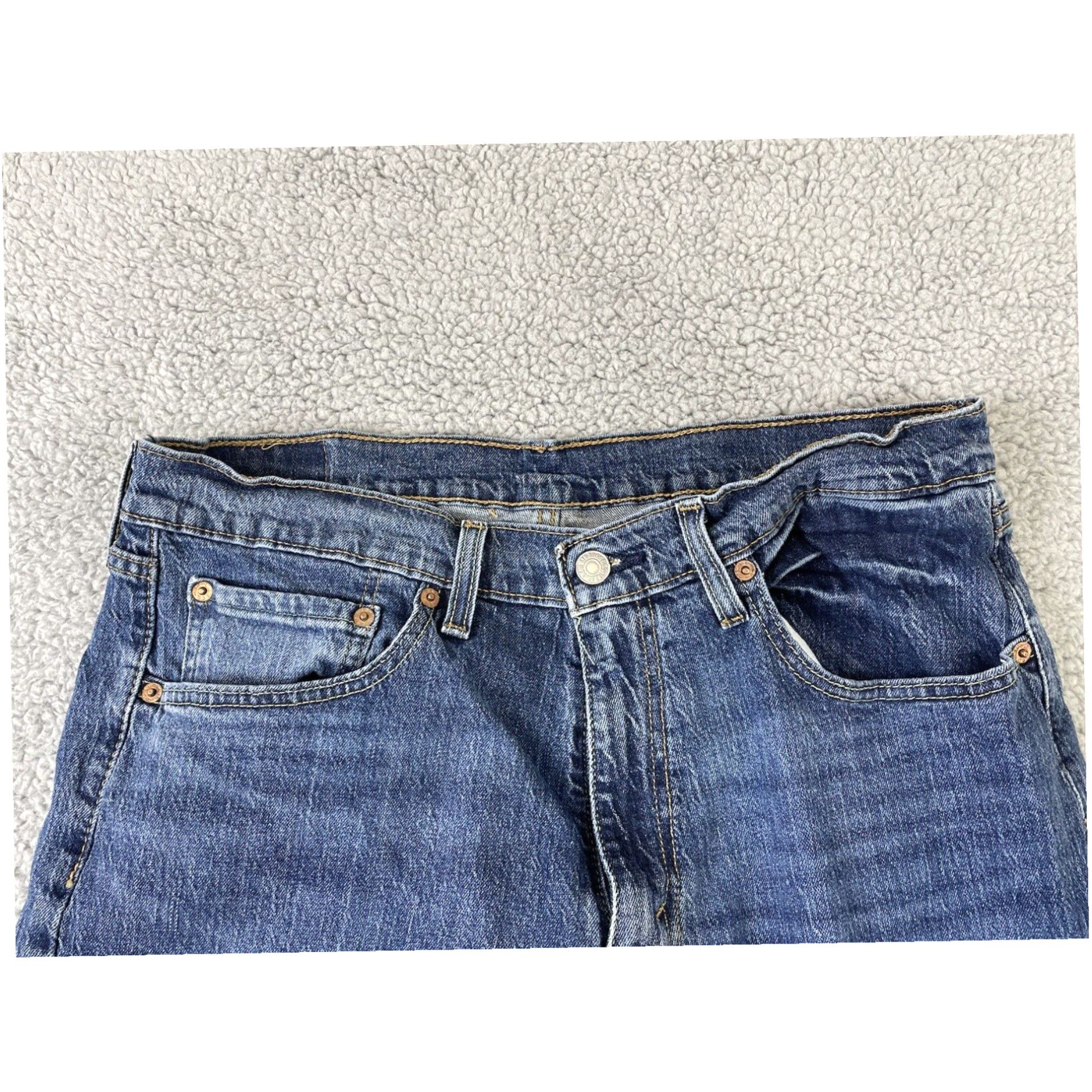 Levi s Authentic Levi s Mens Straight Leg Jeans in Medium Wash with 34x34 Measurements and Classic 505 Style S40196 Grailed