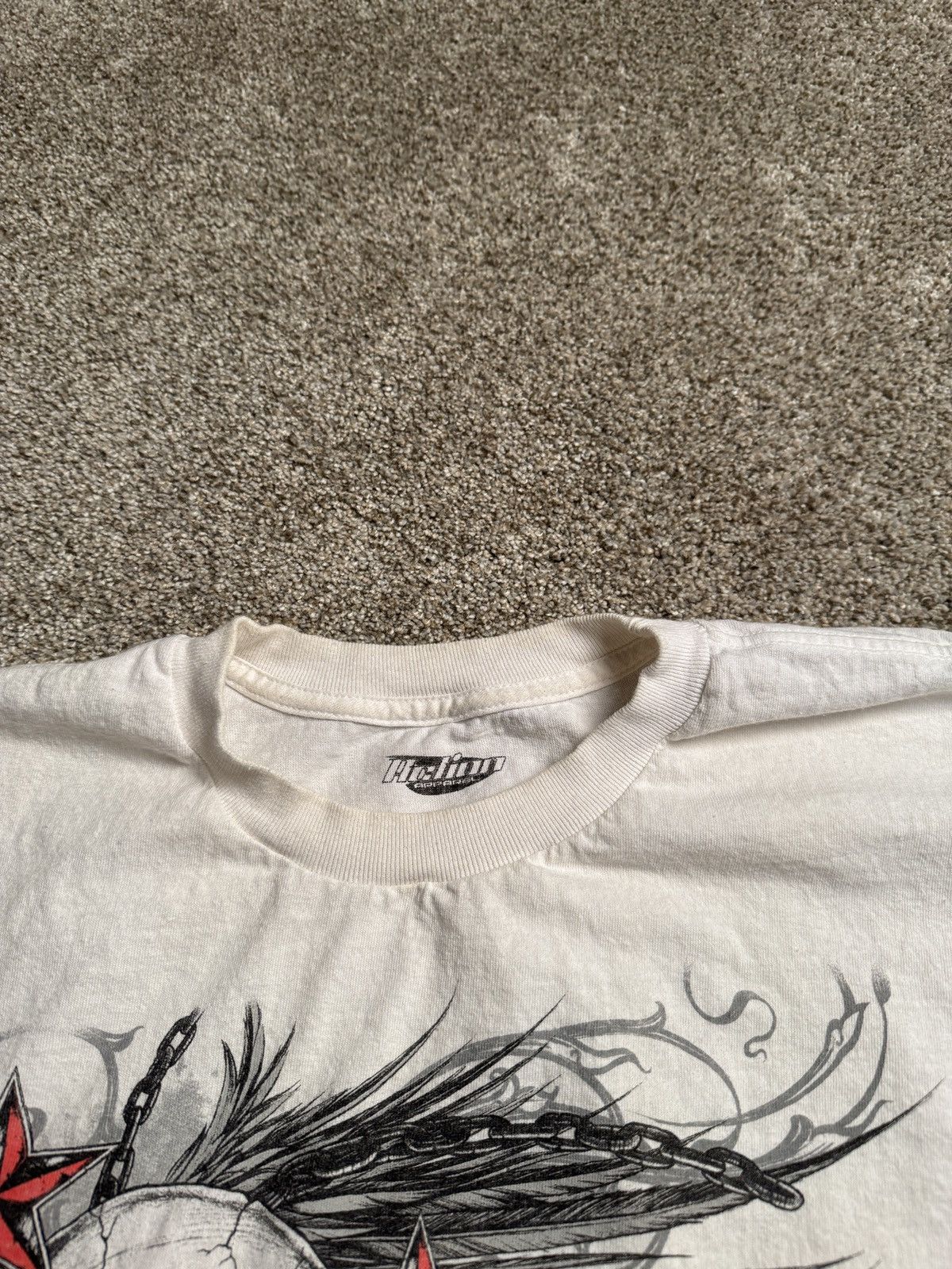 Other WHITE HELIUM Y2K STYLE “SKULL” GRAPHIC TEE Size US XL / EU 56 / 4 - 3 Thumbnail