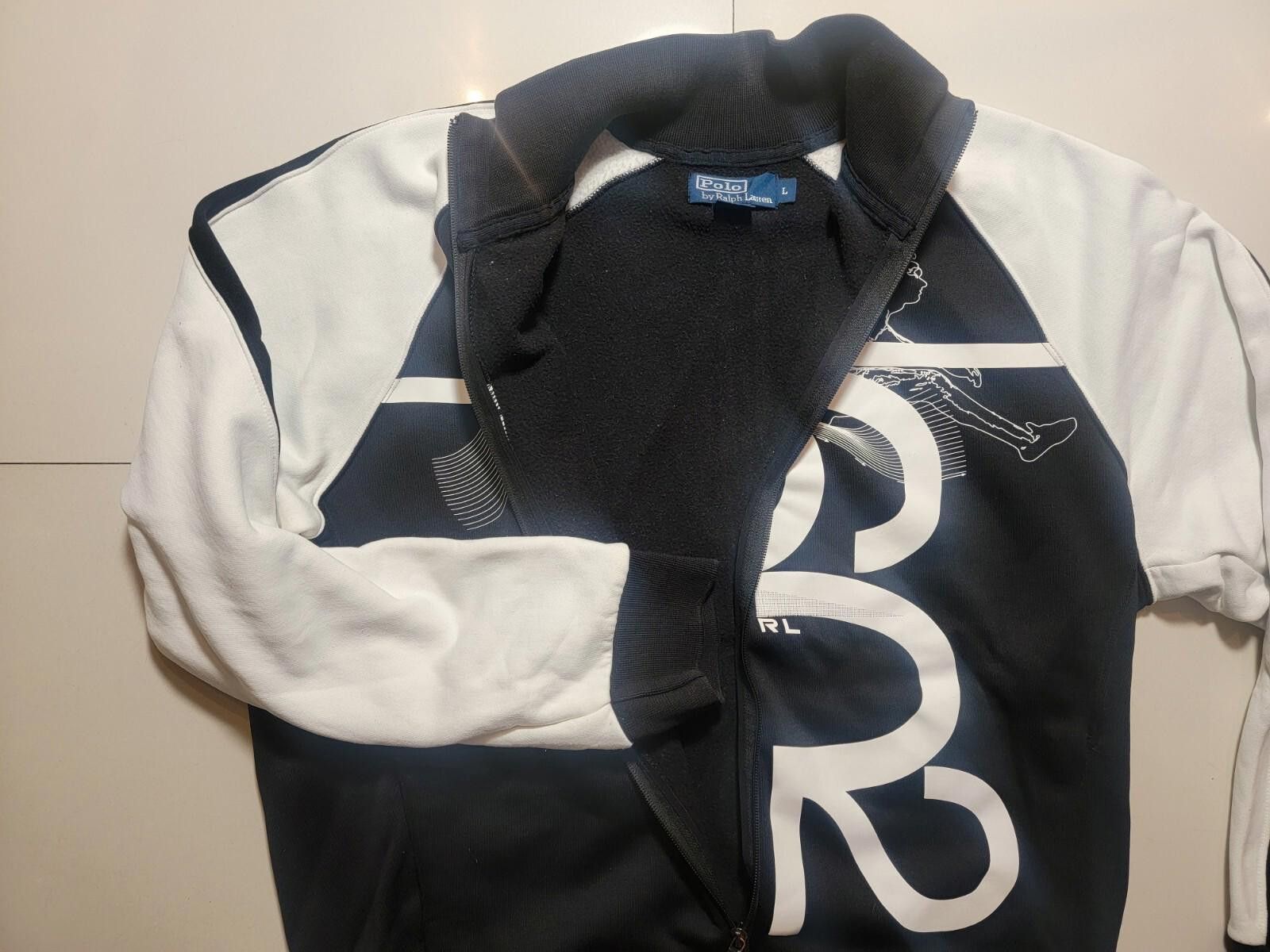 Polo Ralph Lauren Polo Ralph Lauren Black & White Track Jacket Size LARGE Size US L / EU 52-54 / 3 - 2 Thumbnail