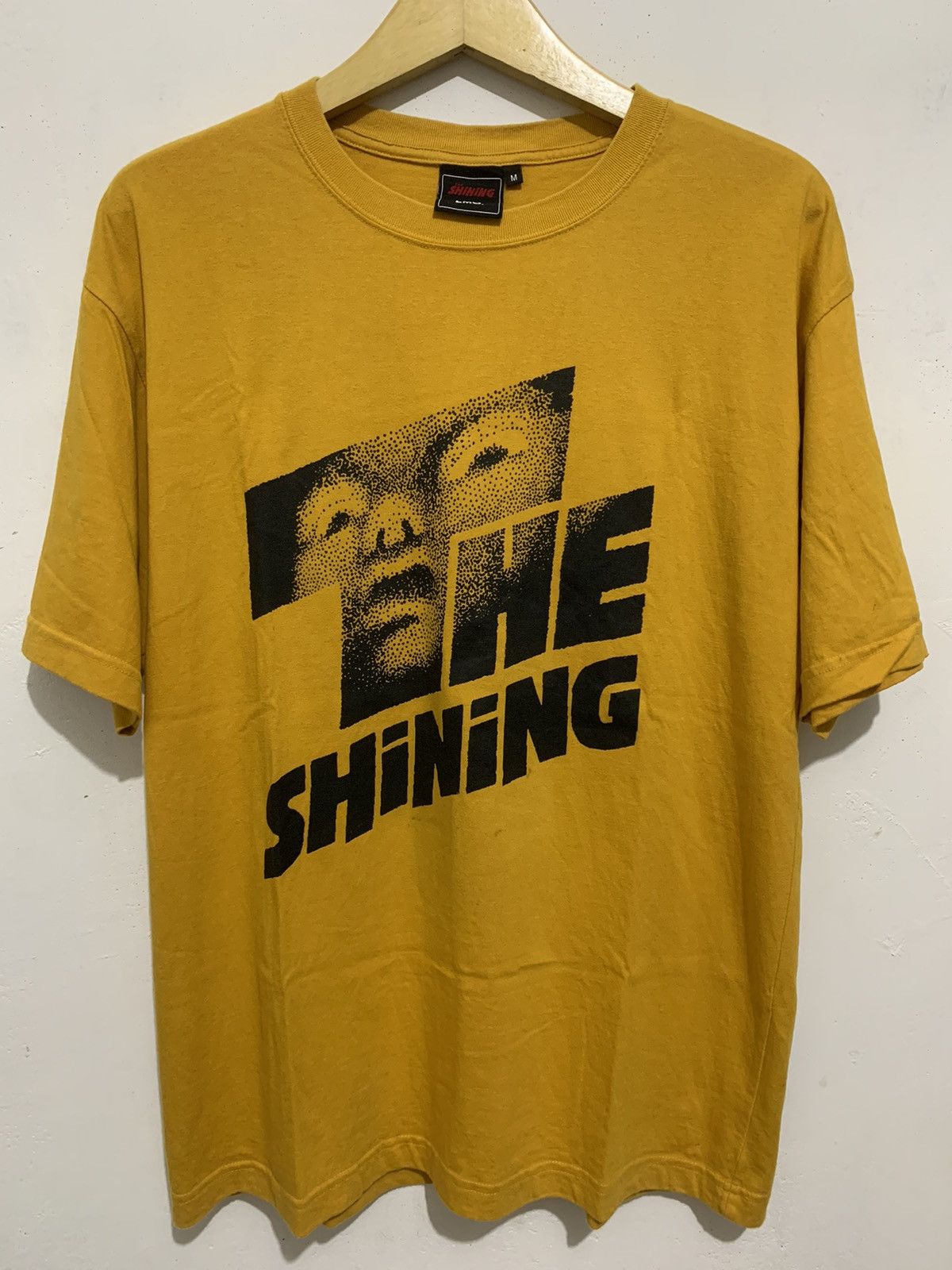 image of Lost Management Cities X The Shining Horror Movie Shirt in Yellow, Men's (Size Medium)