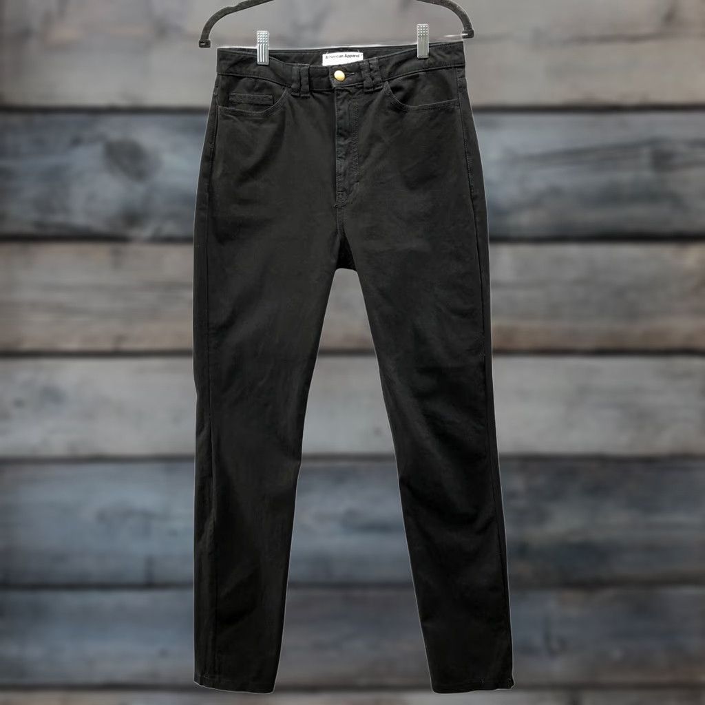 American Apparel VINTAGE? No. American Apparel Black Solid Skinny Jeans Mens 30x31 Stretch Denim Cotton Blend 5-Pocket Design Jean Shirt? Size US 30 / EU 46 - 1 Thumbnail