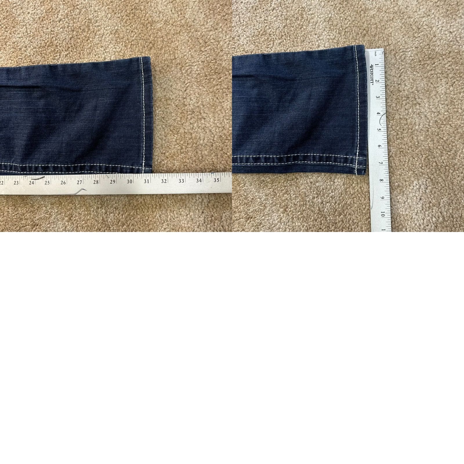 Ariat Ariat REAL Denim Jeans Womens 27 Blue Stretch Bootcut 5-Pocket Regular Inseam 31 Size 27" / US 4 / IT 40 - 9 Thumbnail