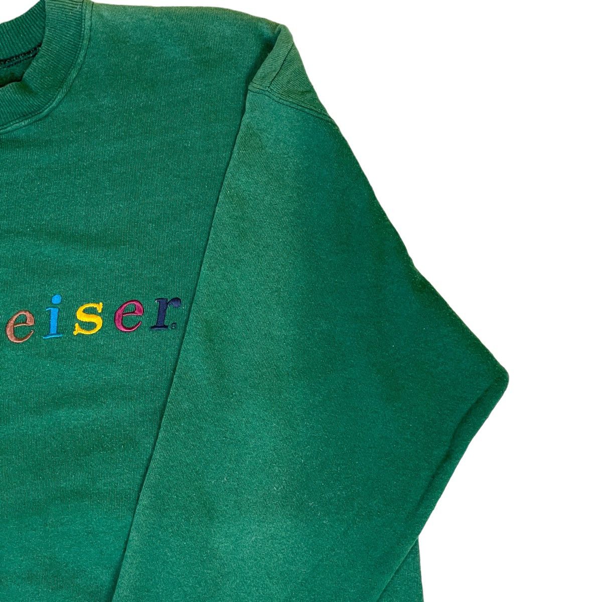 Budweiser Vintage Budweiser Hanes Green Sweatshirt Size US L / EU 52-54 / 3 - 5 Thumbnail