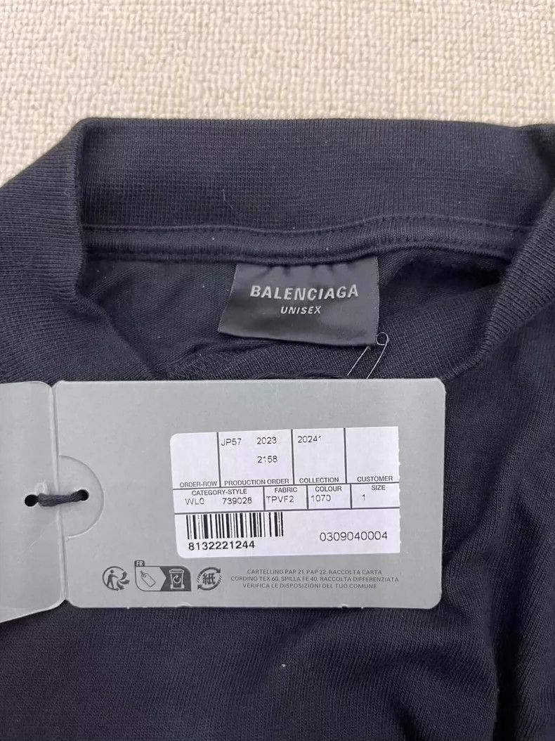 Balenciaga Balenciaga Phantom overlap 3 B logo logo made old short sl Size US S / EU 44-46 / 1 - 4 Thumbnail