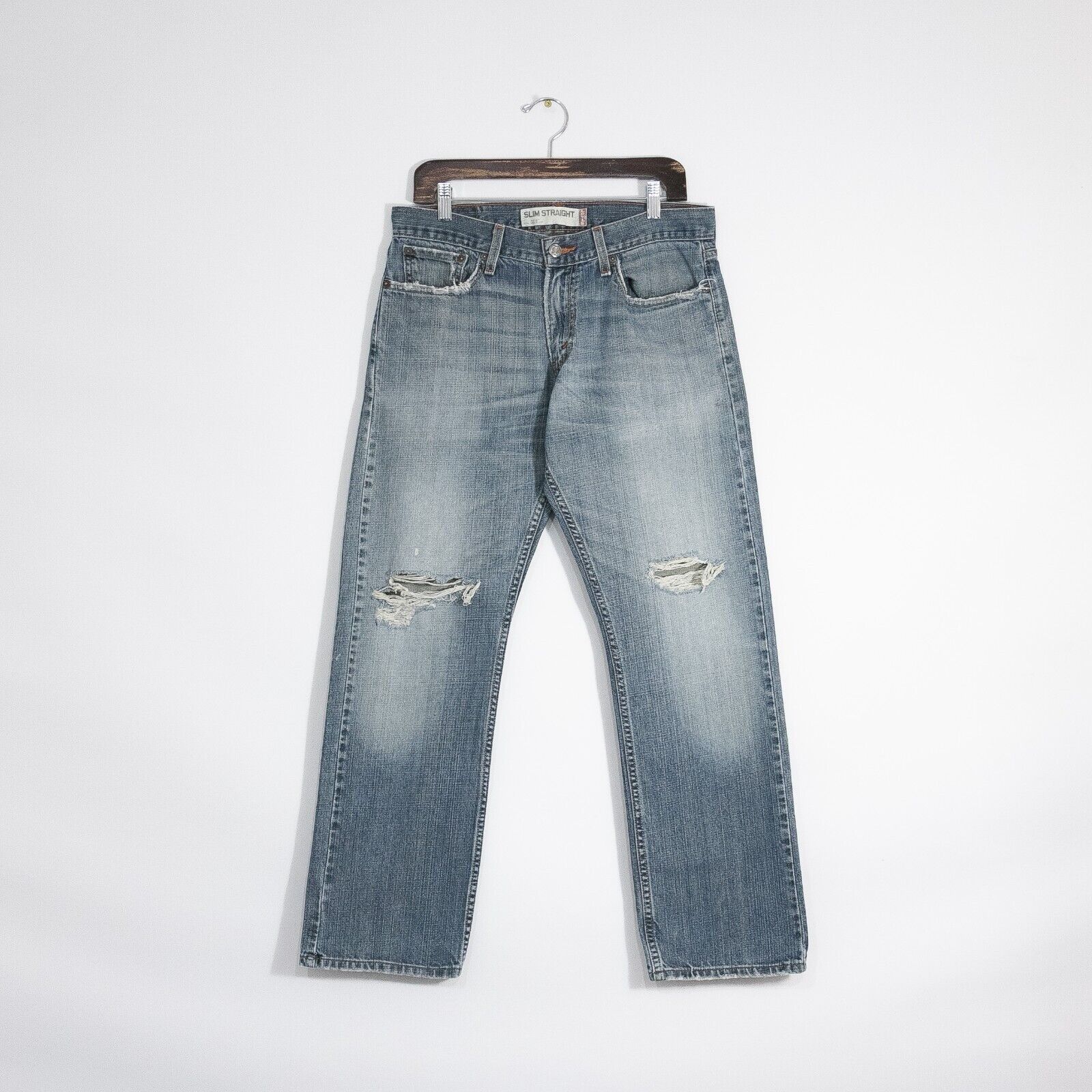 Levi's × Vintage Vintage Levis 514 Jeans 32x30 Faded Distressed Slim Straight Size US 32 / EU 48 - 1 Thumbnail