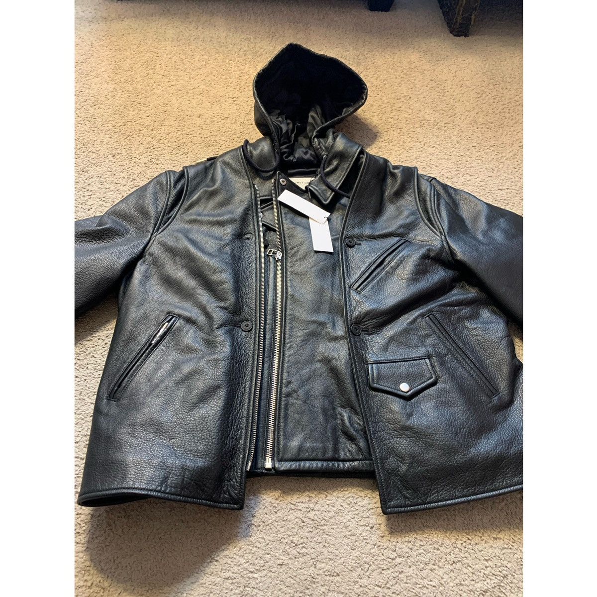 Helmut Lang HELMUT LANG BUILD OUT MOTORCYCLE LEATHER JACKET Size US L / EU 52-54 / 3 - 2 Thumbnail
