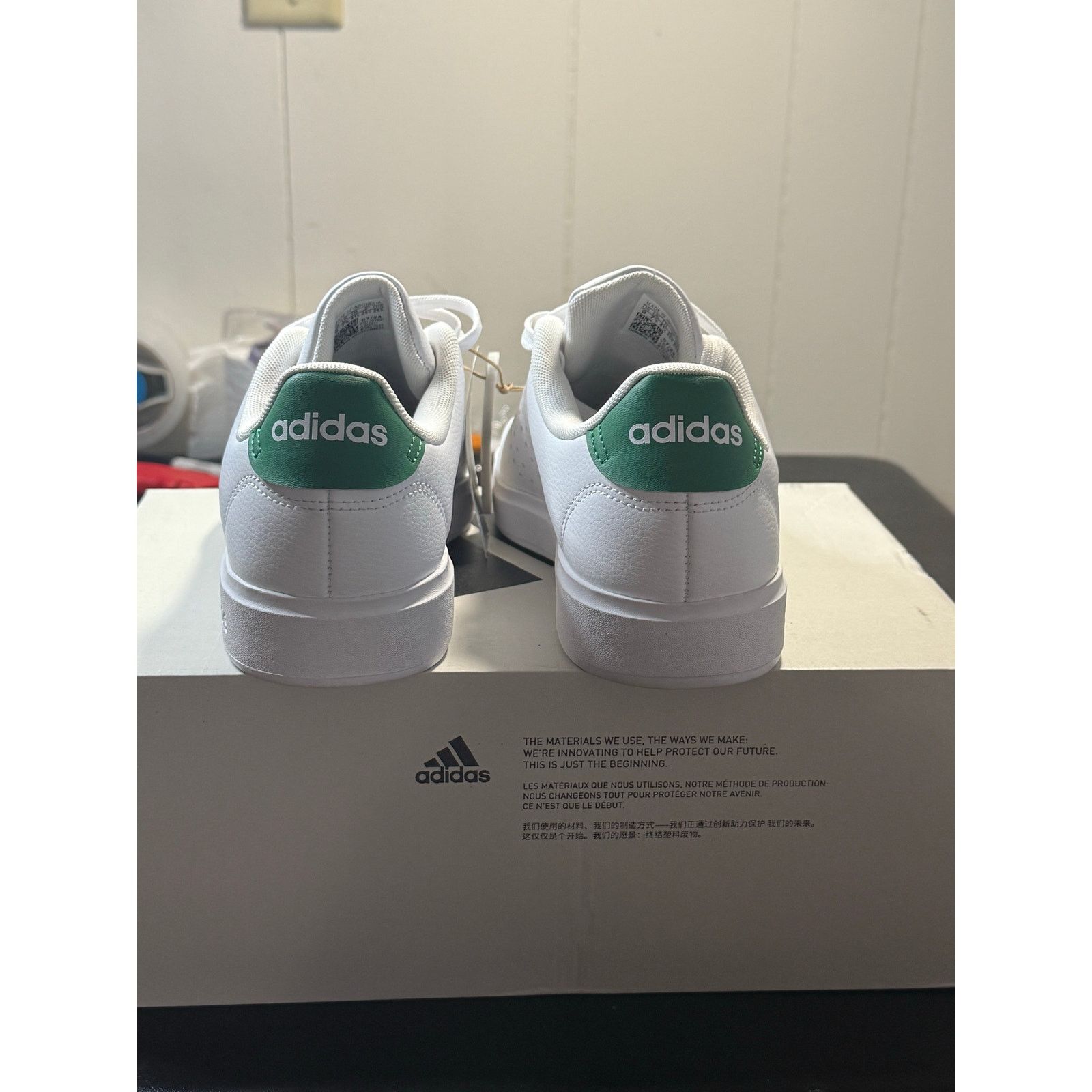 Adidas Adidas Advantage 2.0 - Wht/Green - Size 9M - IH3451 Size US 9 / EU 42 - 4 Thumbnail