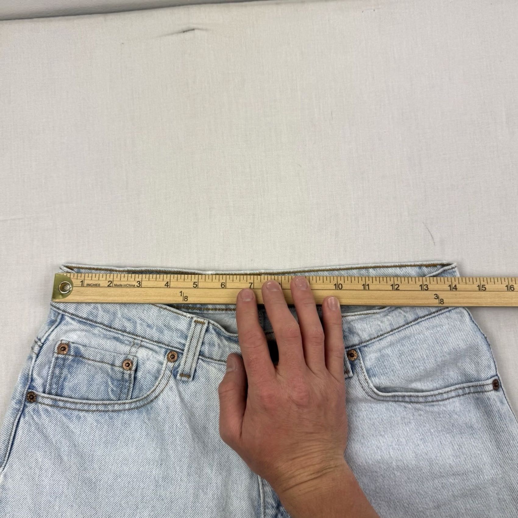 Levi's VINTAGE Levis 521 Jeans Womens 12 MED Tapered High Waist Hipster 90s USA Size 34" / US 12 / IT 48 - 5 Thumbnail