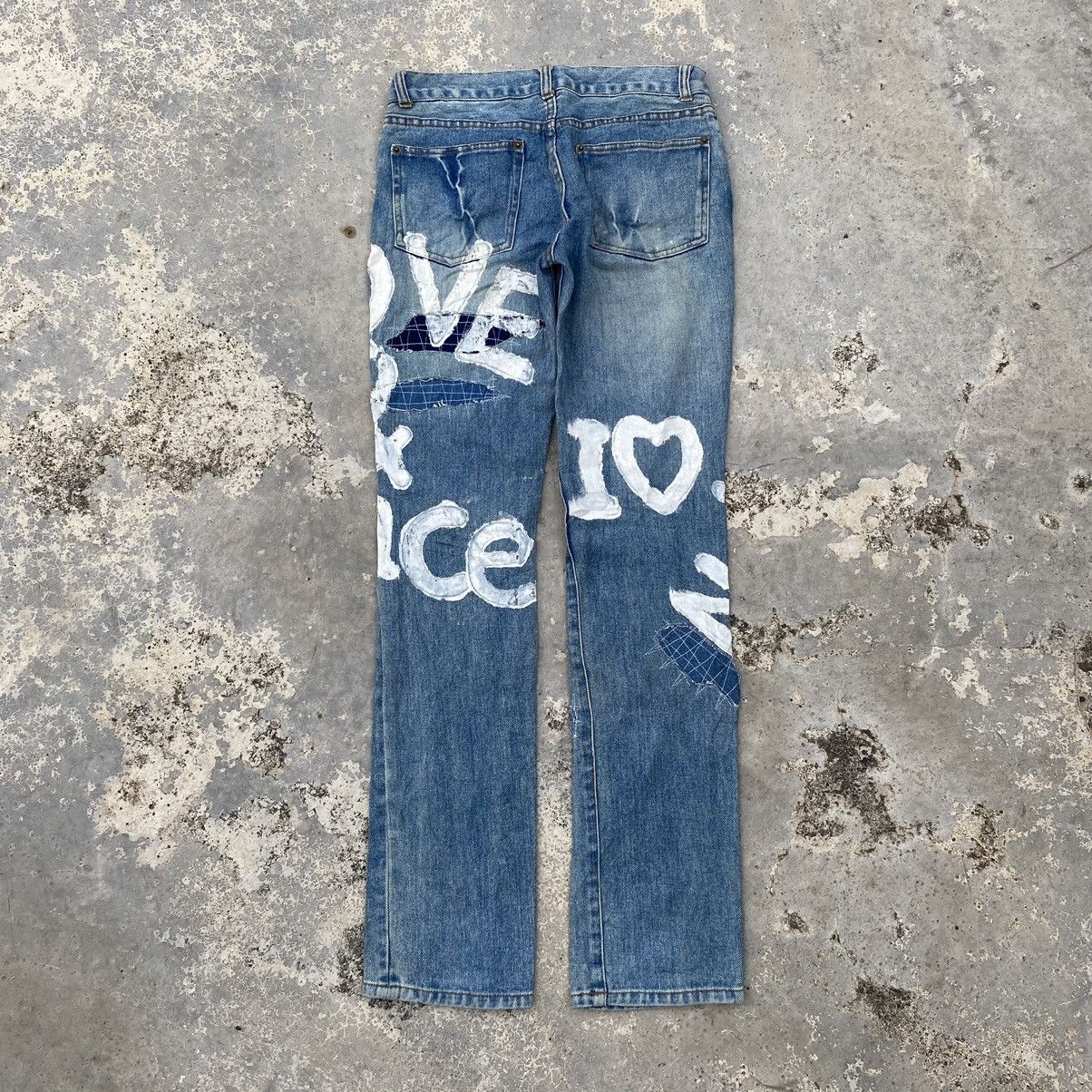 If Six Was Nine vintage classic members patchwork ripped denim jeans Size US 28 / EU 44 - 8 Thumbnail