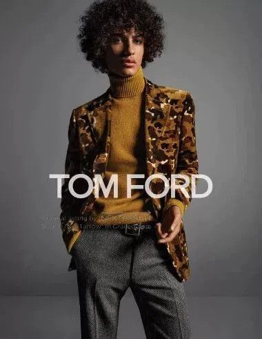 Tom Ford Tom Ford Velvet Camouflage Jacket. Size L / US 10 / IT 46 - 1 Thumbnail