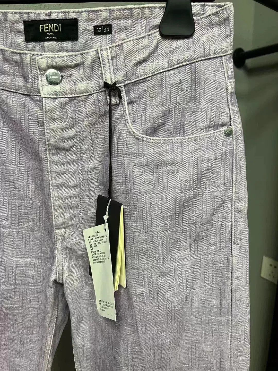 Fendi Fendi Full Print Denim Pants Size 32/34. Size US 32 / EU 48 - 3 Thumbnail