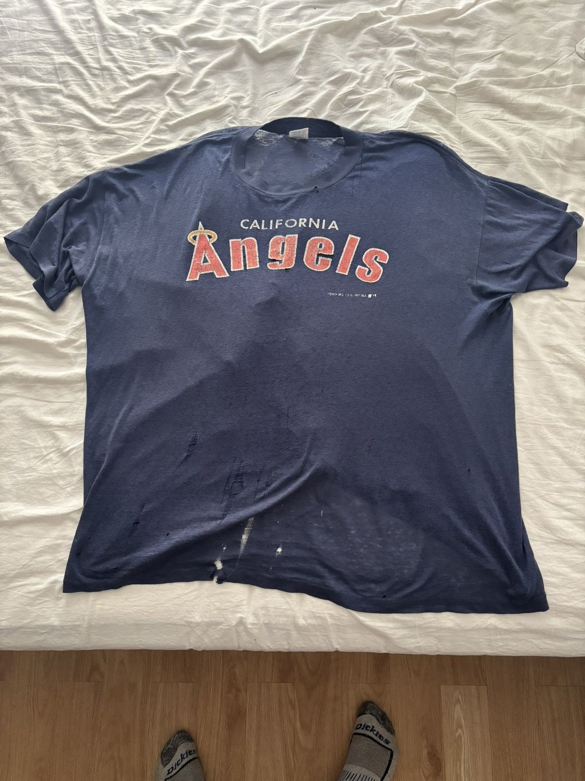 Other Vintage 1980s California Angels T Shirt Size US XL / EU 56 / 4 - 1 Thumbnail