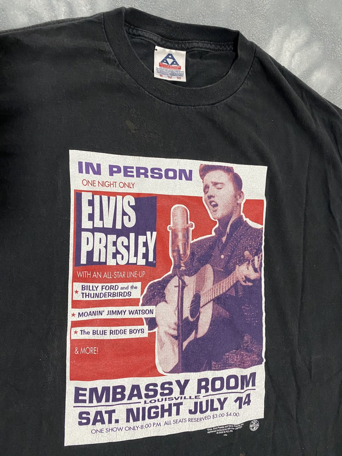 Vintage Vintage Elvis Shirt Size US XL / EU 56 / 4 - 4 Thumbnail