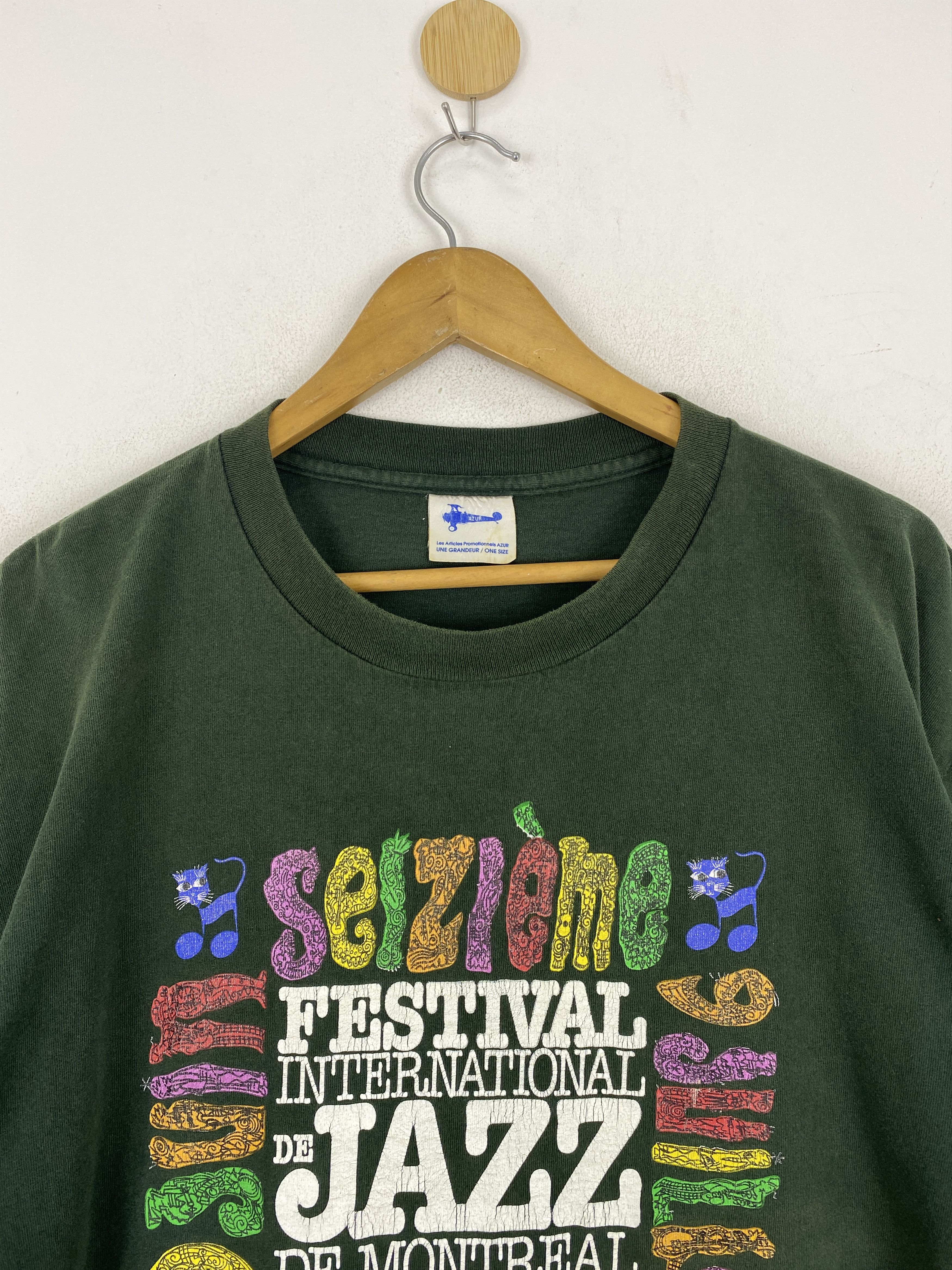 Vintage Vintage 90s Festival International De Jazz Tee TA0577 Size US XL / EU 56 / 4 - 2 Thumbnail