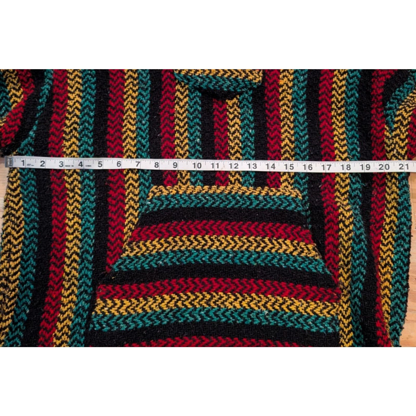 Baja Joe VTG Baja Joe Multi Color Striped Mexican Poncho Hoodie Small Size US S / EU 44-46 / 1 - 4 Thumbnail
