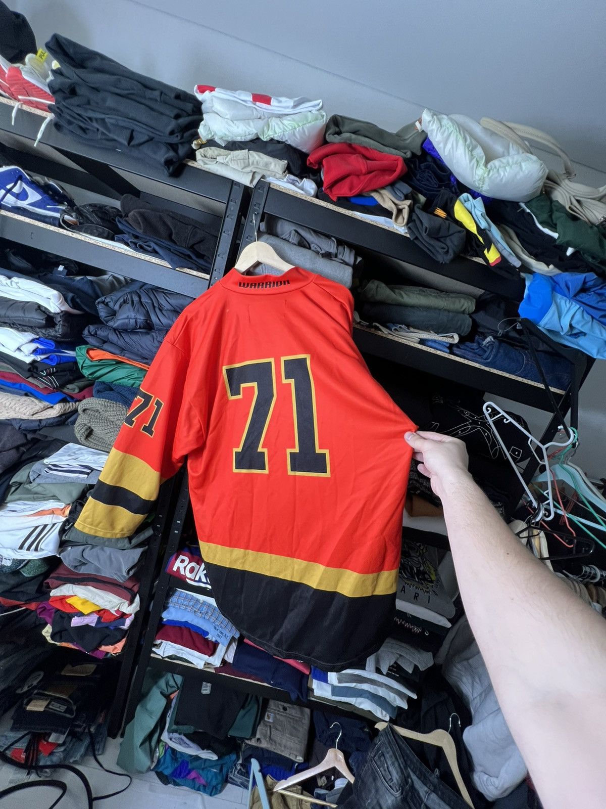 NHL Nottingham Panthers Hockey Jersey Warrior Red #71 Size XL Size US XL / EU 56 / 4 - 12 Thumbnail